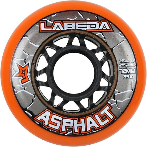 Miniatura 2 de Labeda Gripper Asphalt Ruedas de hockey en línea al aire libre con rodamientos de cerámica