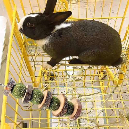 Miniatura 4 de 3 juguetes masticables de conejo, juguetes masticables de conejo para rechinar dientes, palo de madera de manzana orgánica natural para mejorar