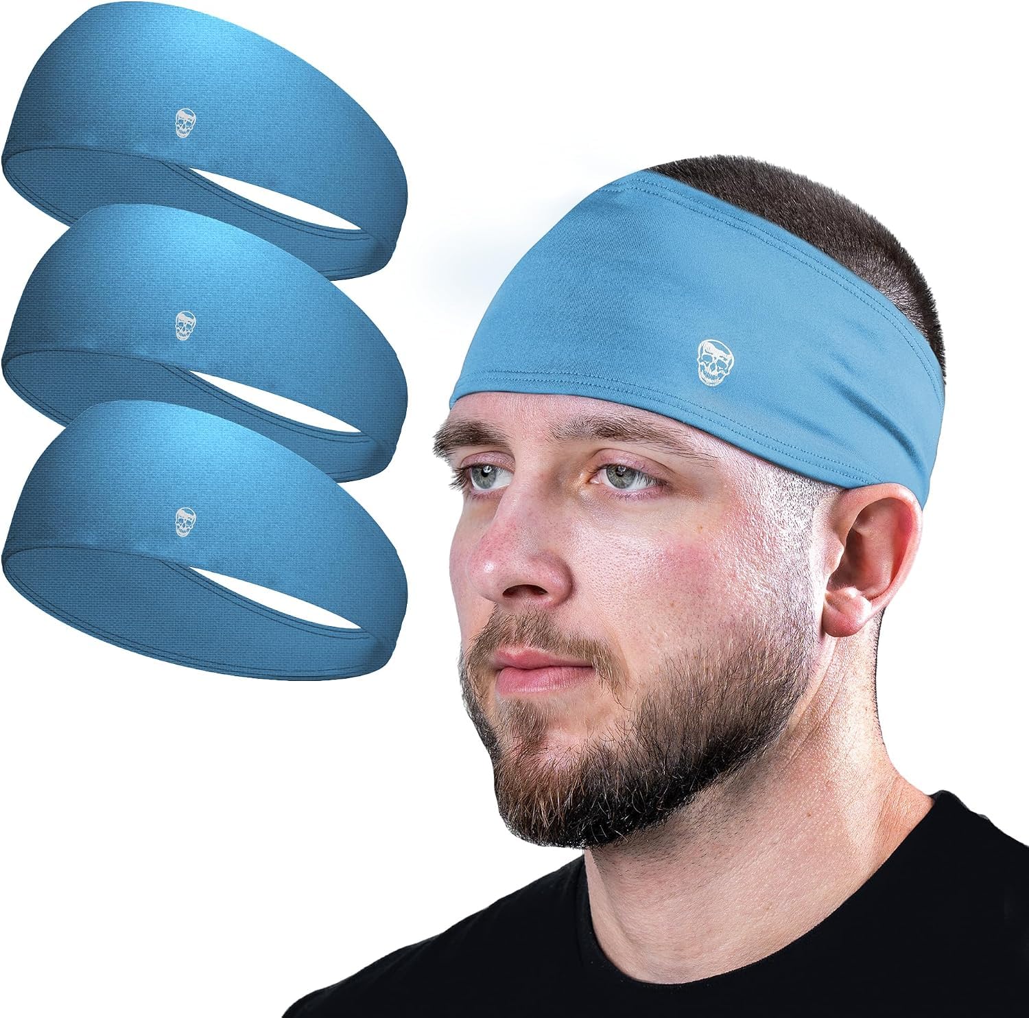 Gymreapers Workout Headbands for Men &amp; Women-Comfortable Sweat Absorbing Band to Keep Hair Back During Running Sports Gym Cycling and Outdoor Activities