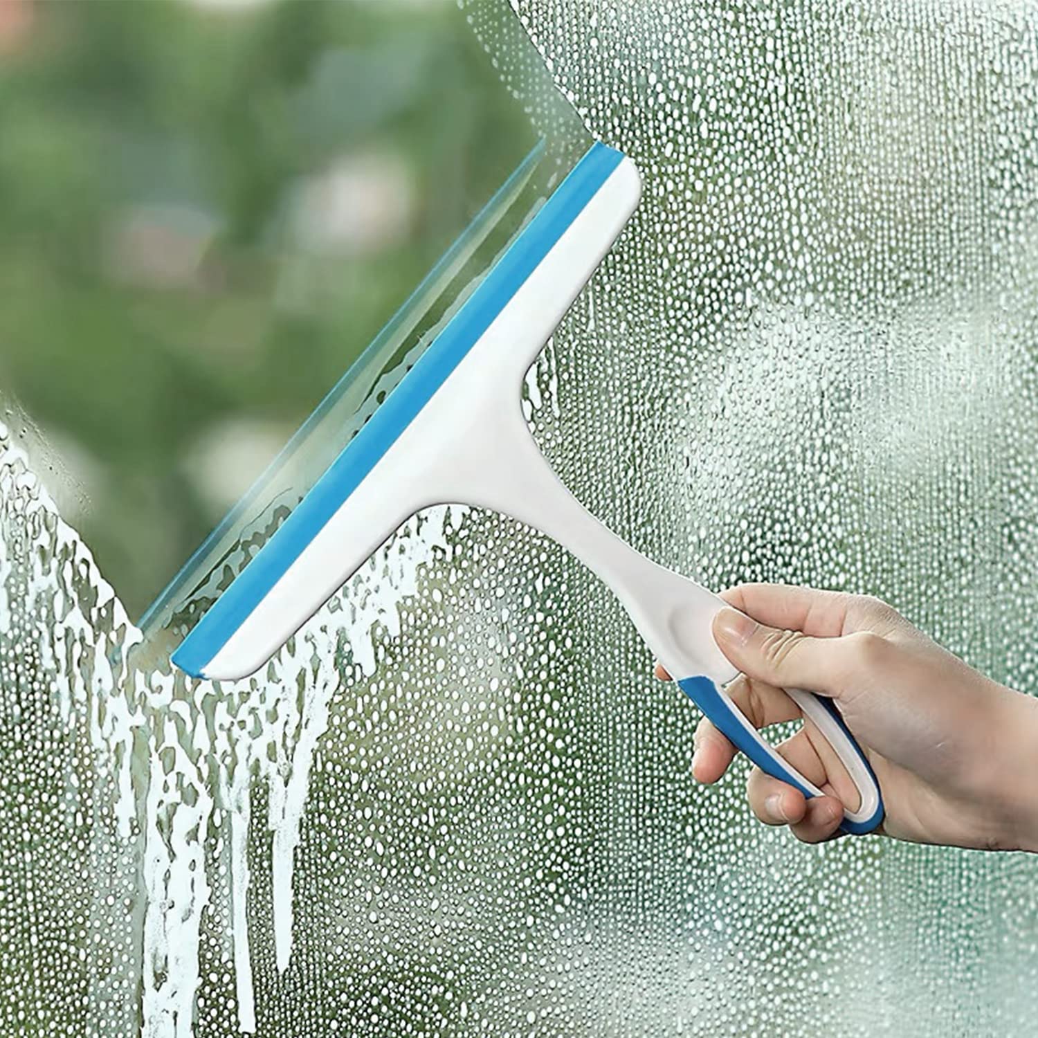 Duschabzieher Aus Kunststoff – Mit Rutschfestem Griff Für Fenster, Auto, Badezimmer & Vinyl-Folien