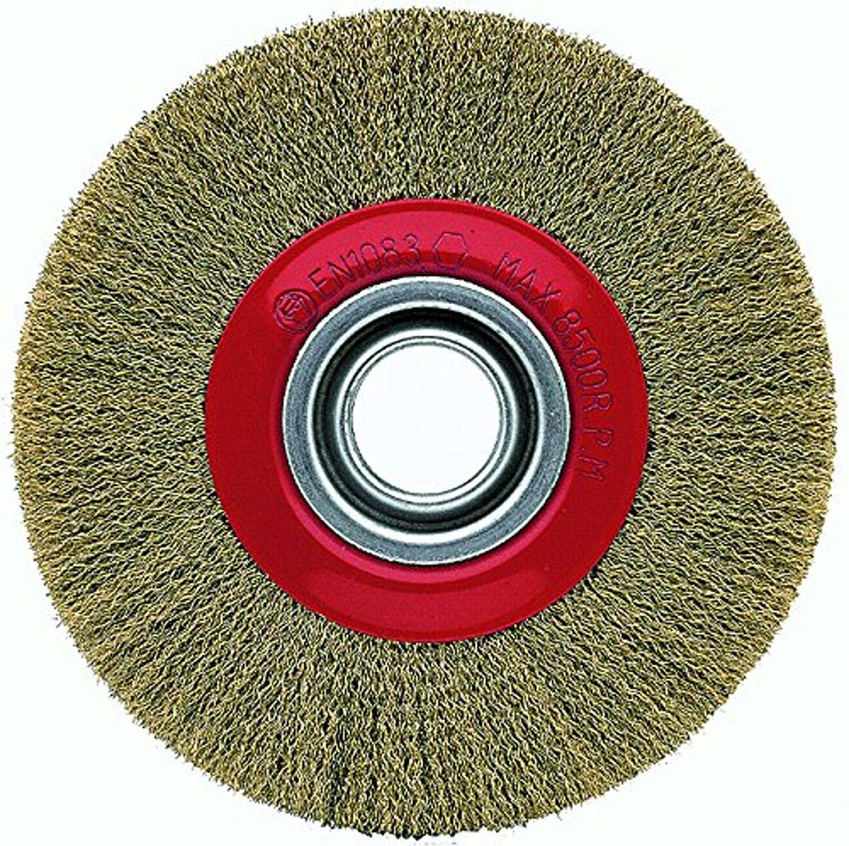 Brosse circulaire en fil de fer Bellota pour enlever la rouille tenace et décaper le fer