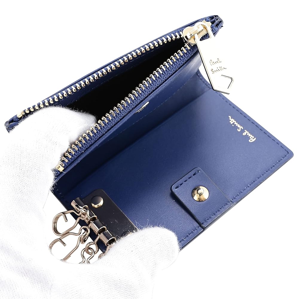 新品 未使用 Paul Smith 水色 キーケース 小銭入れ paul-bps691.jpg