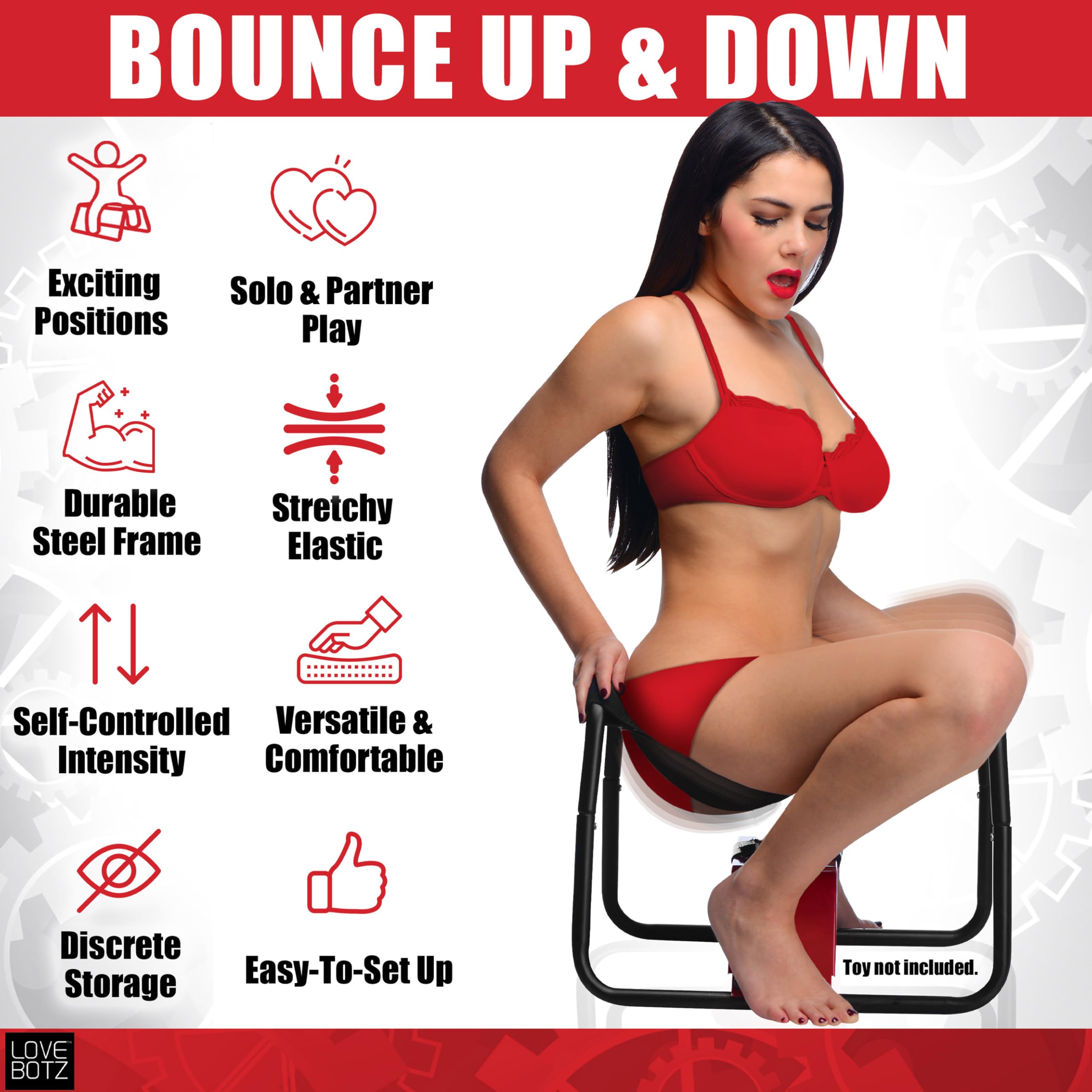 sex doll review movable mouth Pink Stiletto Corset Throne Chair - Red – MS