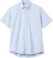 Vista 9 de Tienda Essentials Camisa oxford, ajuste regular, de manga corta, con bolsillo, para hombre