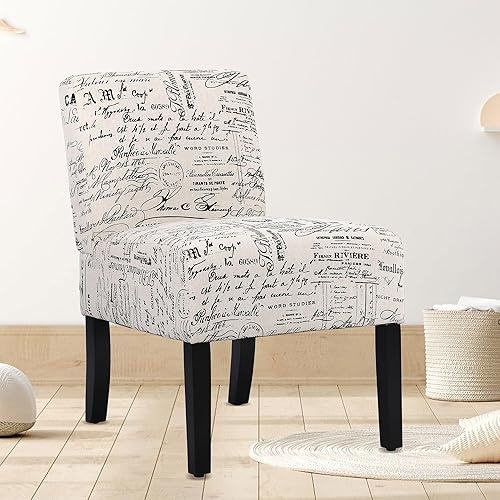 Silla de acento sin brazos, sillas laterales para sala de estar, silla de dormitorio pequeña, silla de pantufla moderna, sillas de sentarse para