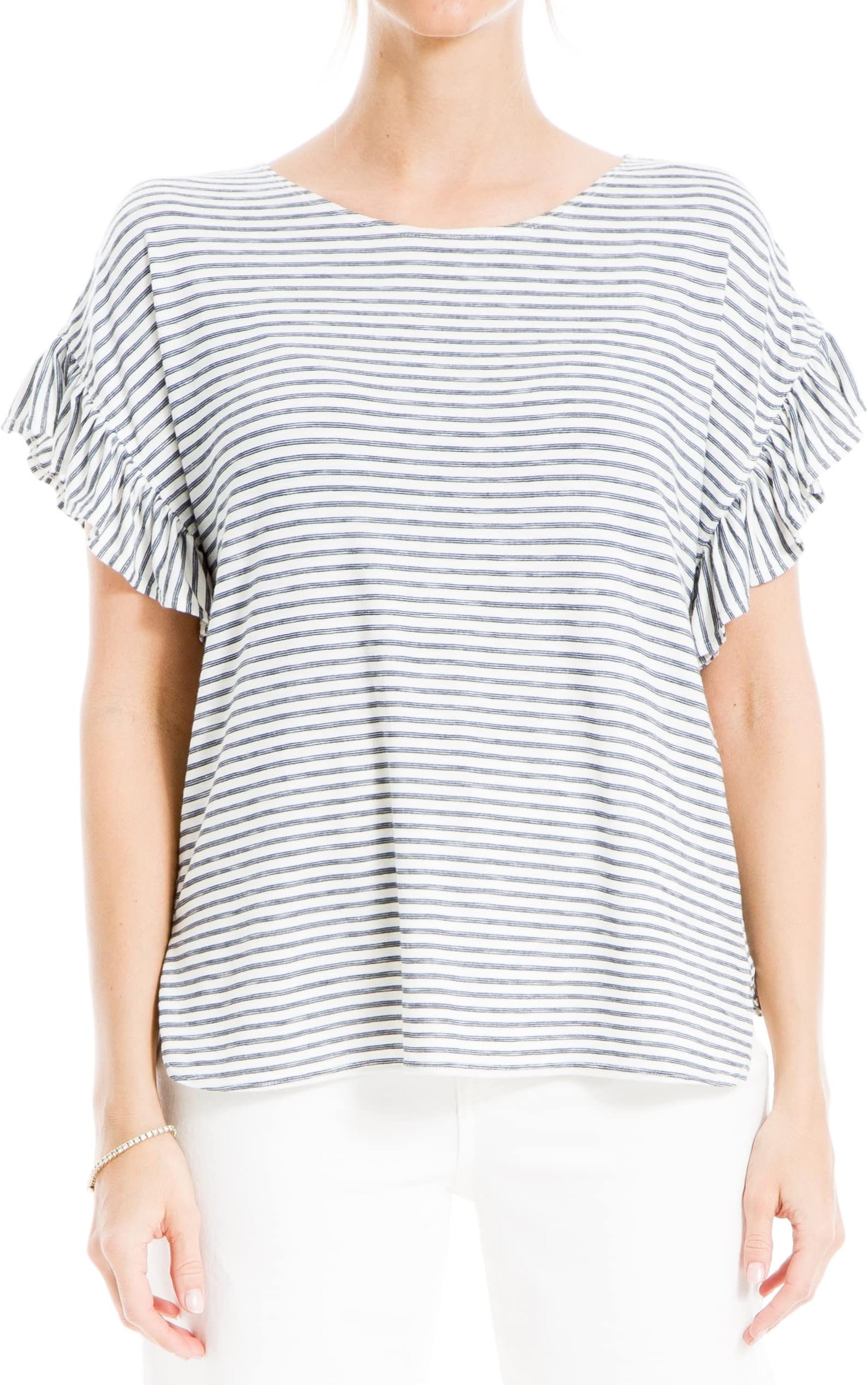 Women's Ruffle Sleeve Knit Top