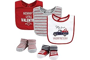 Hudson Baby Unisex Baby First Valentine's Day Bib