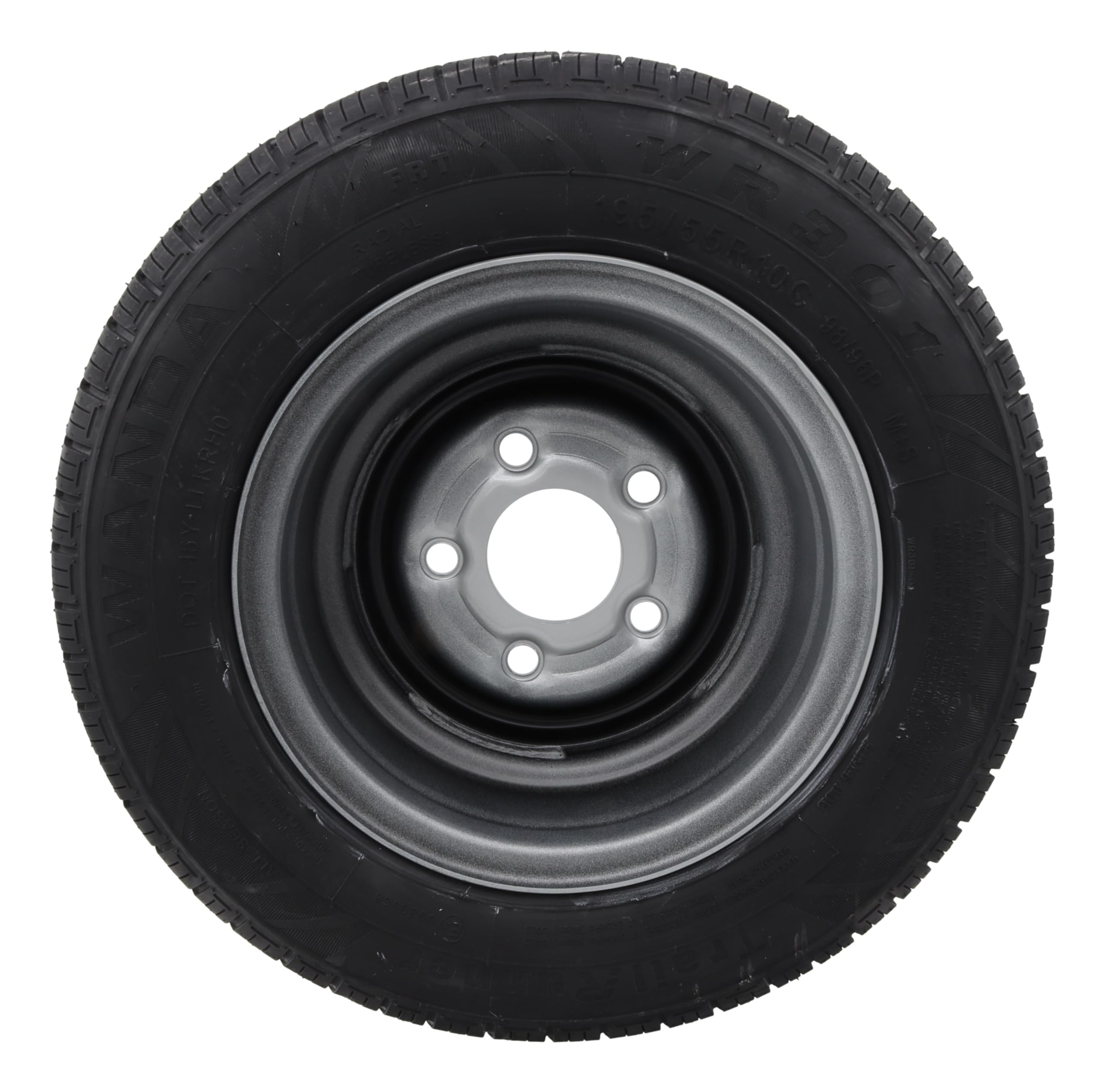 Roue complète 195/55 R 10C 98/96N LK112x5 Pneu de remorque M+S 195 55 R10C Roue de remorque Pneu 112 x 5