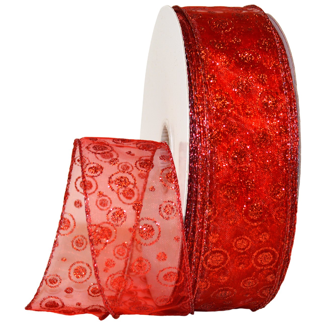 Morex Planets Ribbon - 1.5 Inch Gold Satin Ribbon, 50 Yard Roll