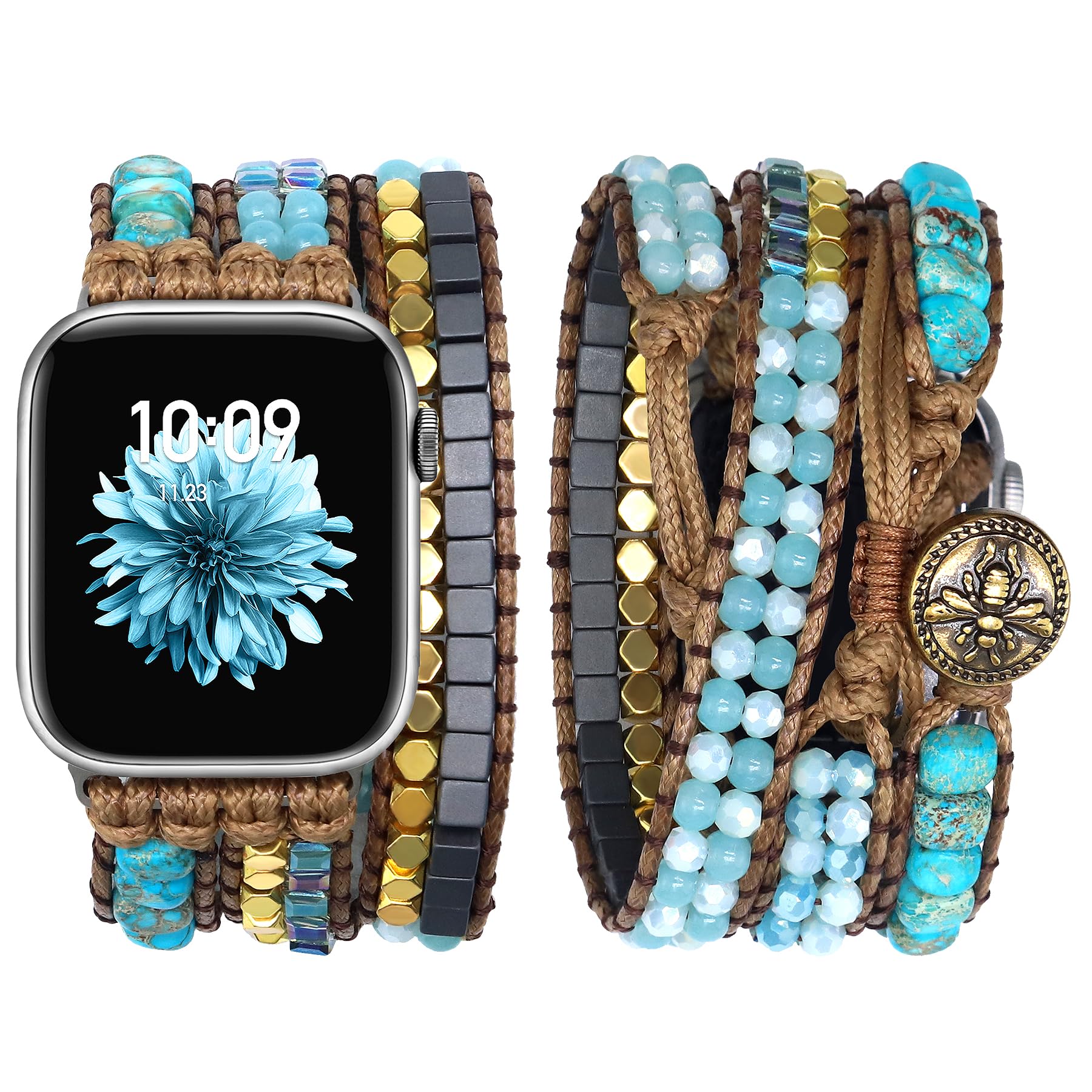 Amazon.com: JR.DM Boho Beaded Band Women Compatible with  display picture 1