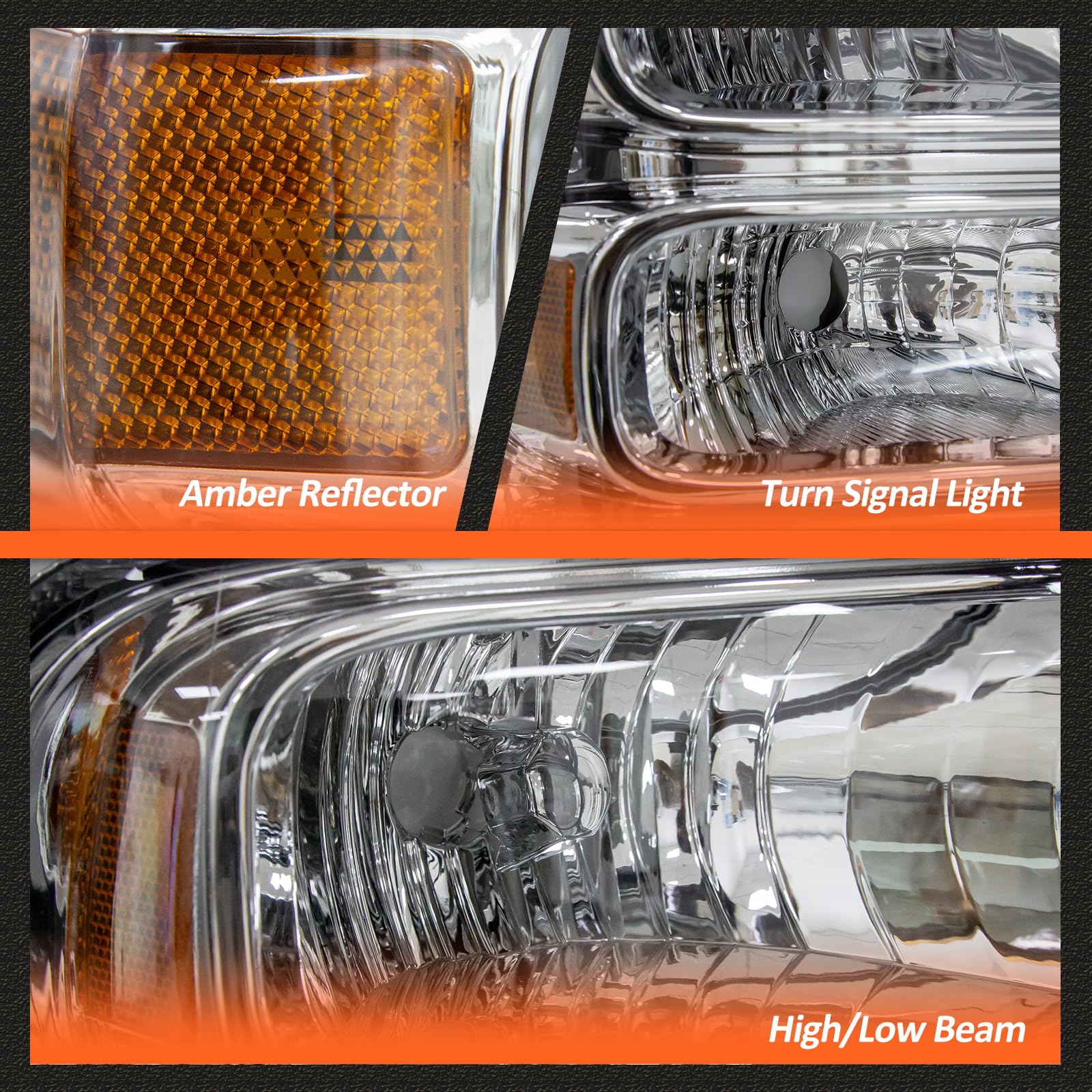 Sell 05-07 FORD F250/F350/F450/F550 SUPERDUTY CCFL HALO BLACKOUT PROJECTOR HEADLIGHTS In Los