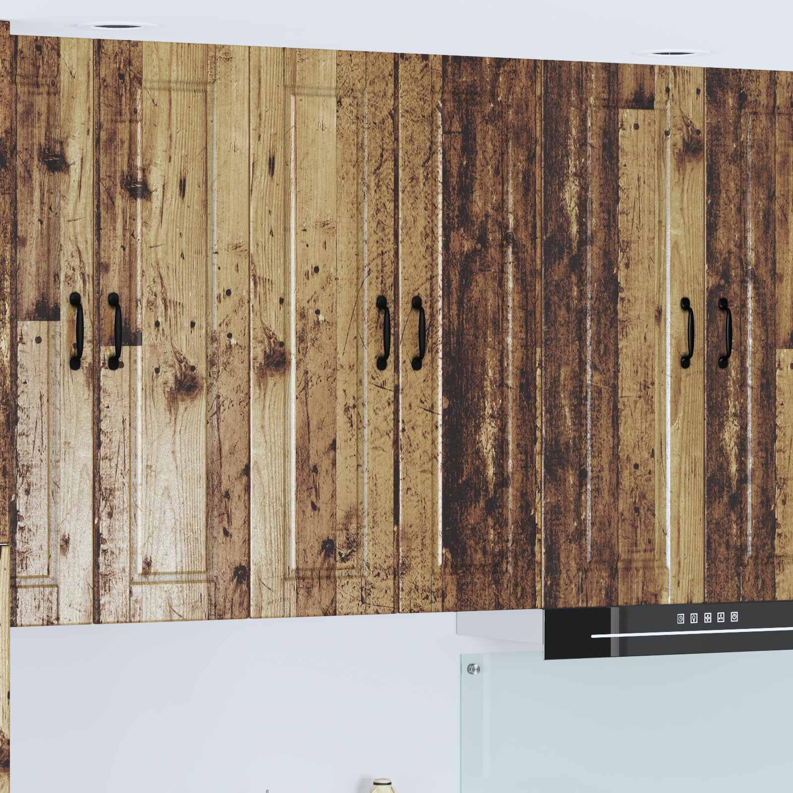 Mobile da cucina con mensola in legno anticato, 60 x 31 x 100 cm, mobile sospeso per cucina, dispensa, soggiorno, durevole