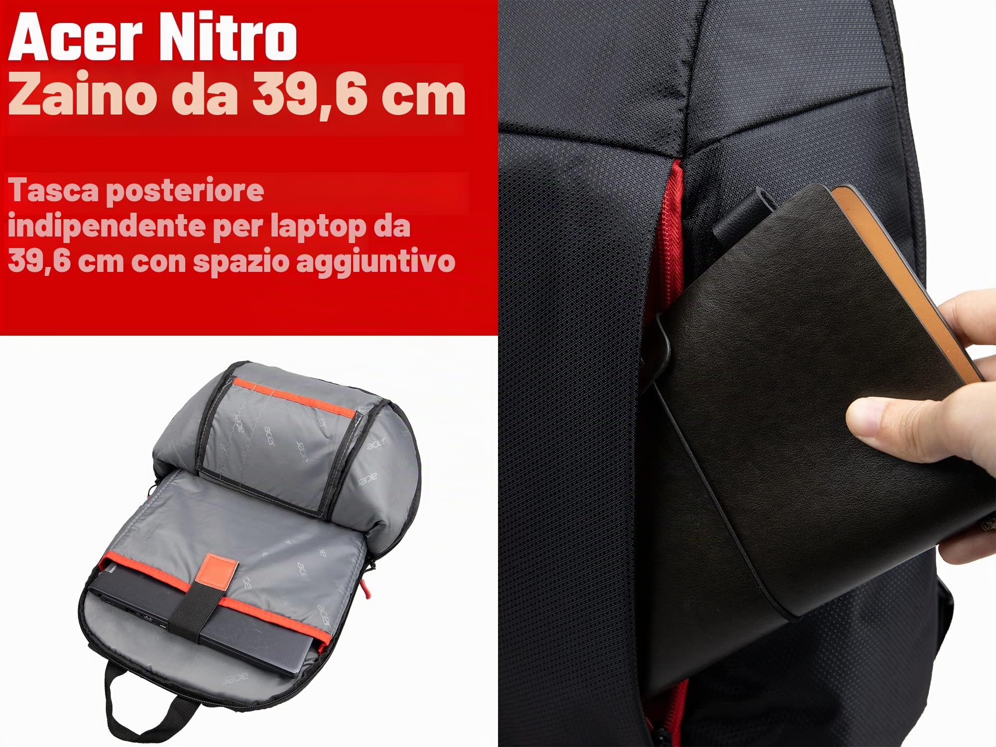 Acer Nitro Multi Gaming Laptop Rucksack - Backpack/Laptoptasche