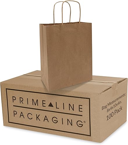 Bolsas de papel kraft café con asas fiestas de cumpleaños restaurante para llevar compras mercancía fiesta venta al por menor bolsas de regalo