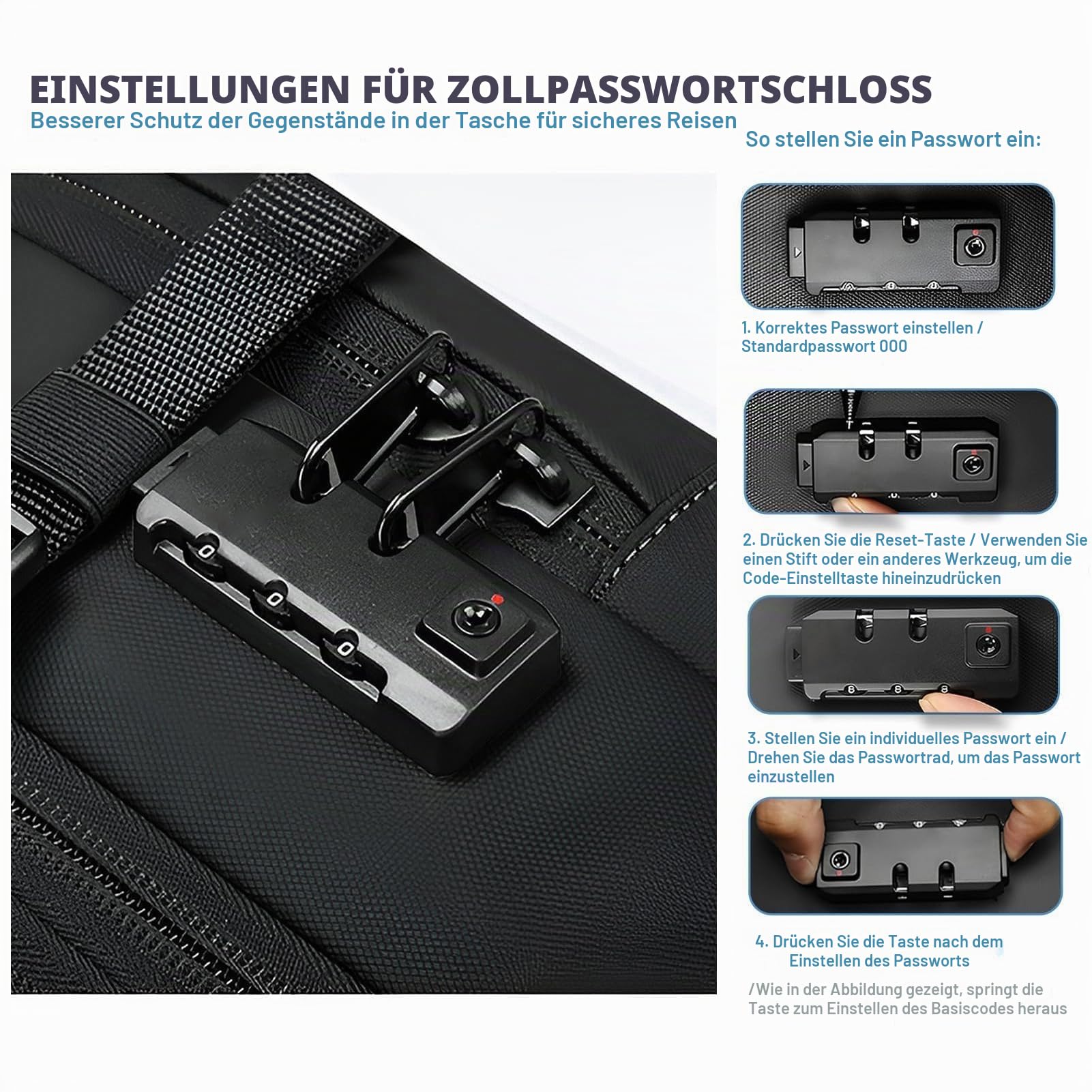 Bewinner Vakuum-Rucksack für Reisen, 30 L Erweiterbarer Reiserucksack, Wasserdichter Anti-Diebstahl-Vacpack, Rucksack mit Vakuumpumpe für Geschäftsreisen