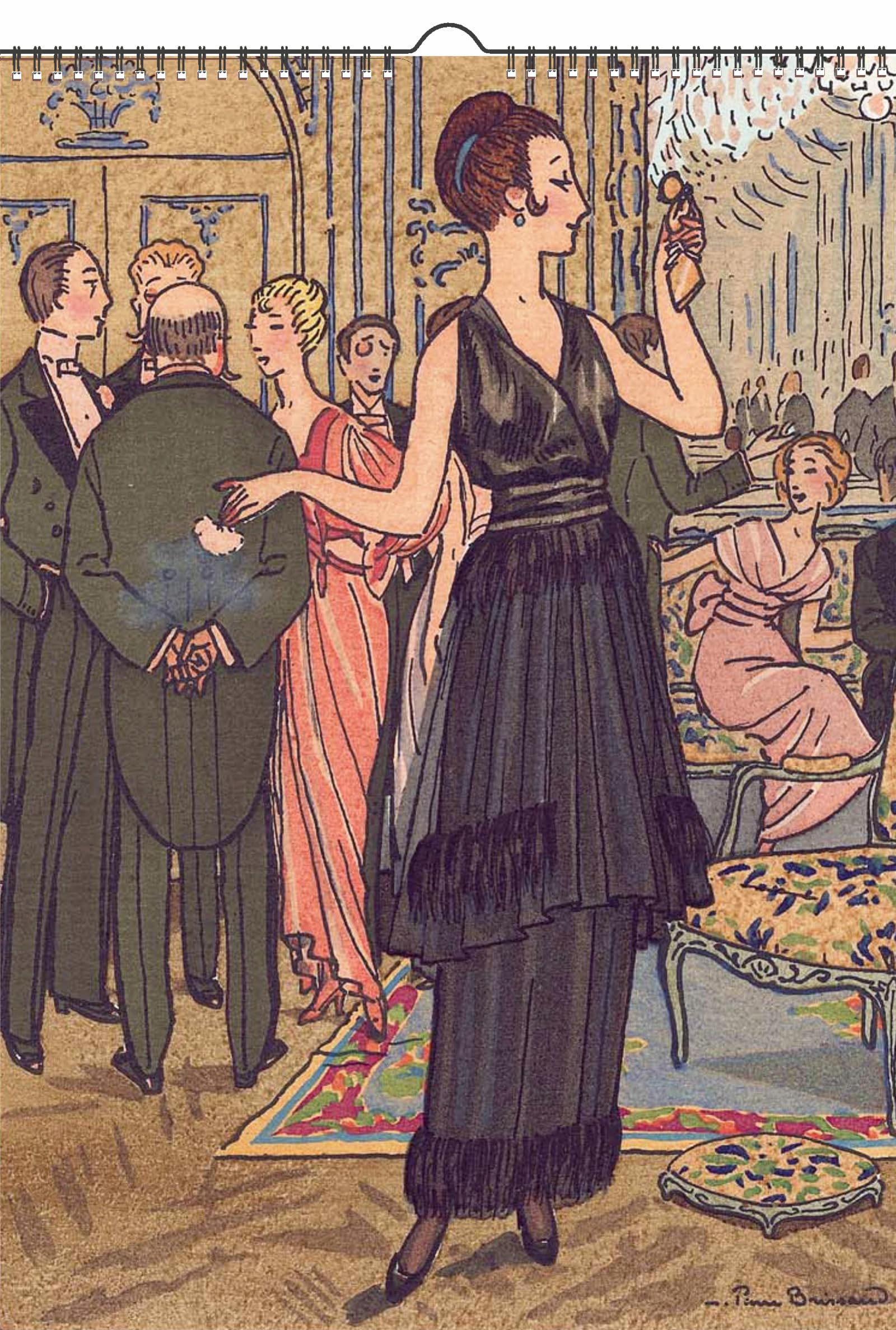 Amazon.com: 2025 Wall Calendar [12 pages 8 amazon-com-2025-wall-calendar-12-pages-8-x12-french-art-deco-artist-vintage-illustration-ponchoir-office-products
