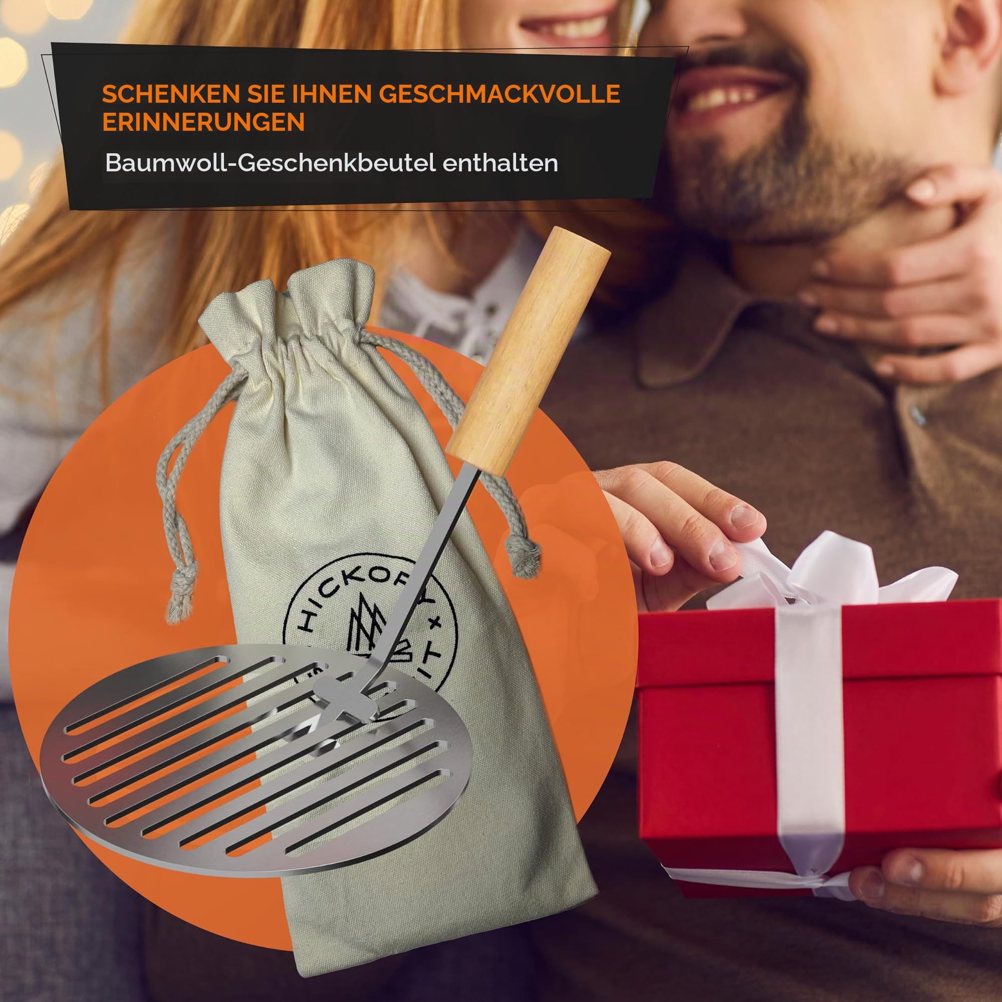 Grillplatte für Solo Herd Mesa XL Bundle - Edelstahlrost mit Sicherheitsgriff für kleine Solokocher Tischfeuerstelle - Kochen & Grillen mit Ihrem Solostove Mesa XL Zubehör von Hickory Summit
