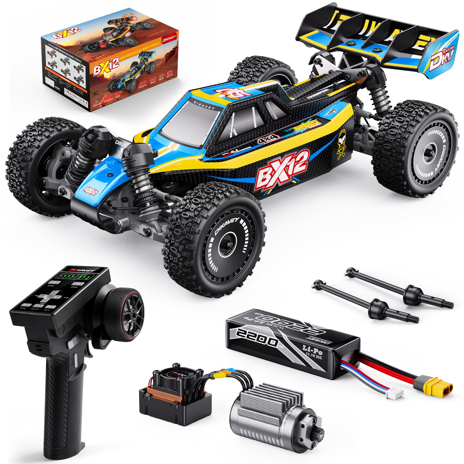 ホビーラジコン QB SLOPE 16 Amazon.com: 1/12 Brushless RC Cars for Adults,Remote Control Car