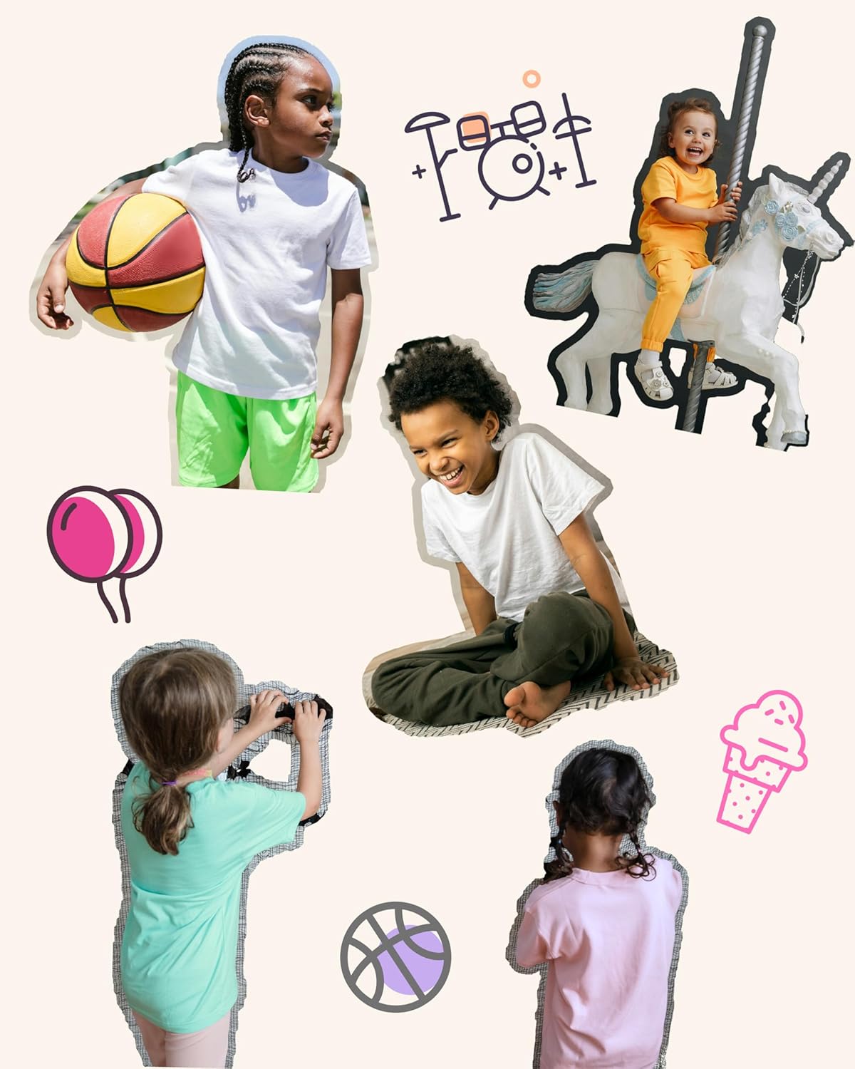 Nutria Kids T-Shirts 100% Cotton Short Sleeves 5Pack Plain Boys Tees Summer Top Children Unisex Girl Tie Dye Solid Color B01 - Image 4