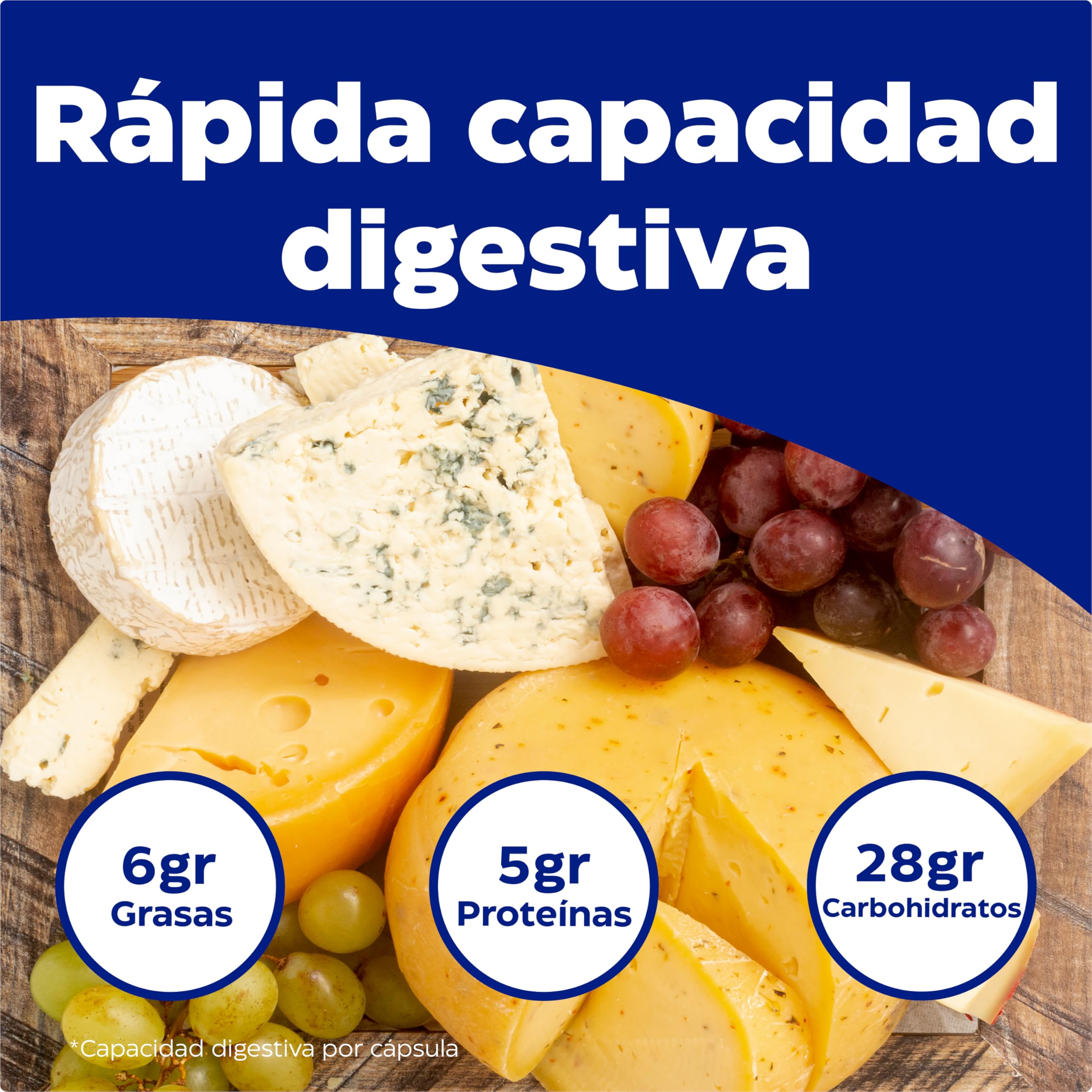 Enzymedica, Lacto, Fórmula Enzimática de Acción Rápida para la Intolerancia a Lactosa y a Caseína, contra la Contaminación Cruzada, Sin Gluten, Vegana, 90 Cápsulas