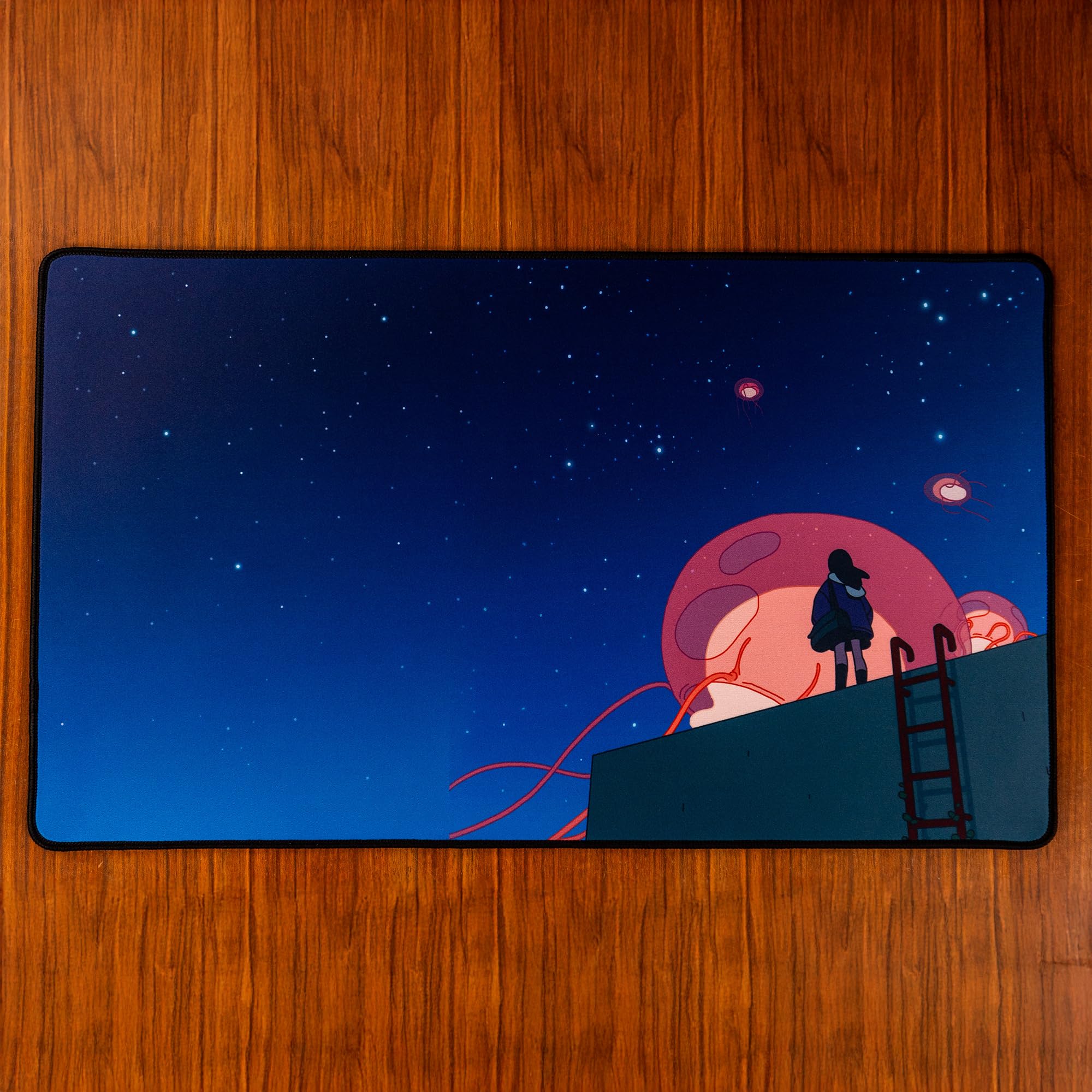 Obojima Night Sky Play Mat - Premium Desk Mat or Game Play Surface, Non-Slip Rubber Base, Stunning Celestial Artwork from, Ideal for TCG, Board Games & Desk Decor โ image 1