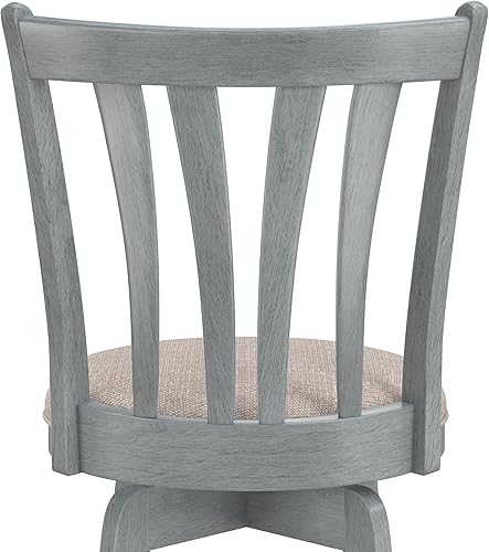 Miniatura 9 de Hillsdale Muebles Savana Taburete de madera para barra, 30.0 in de alto, cepillo de alambre azul