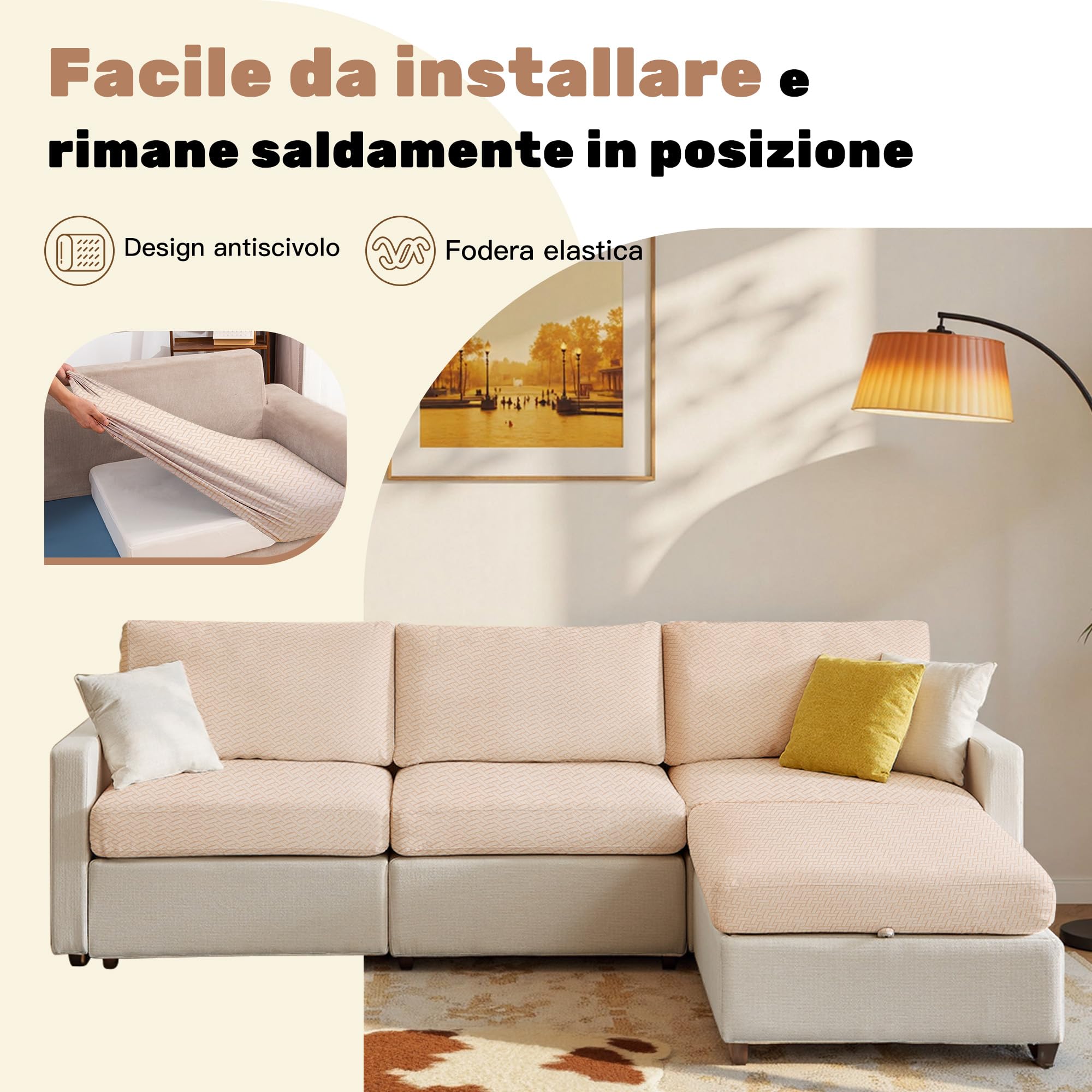 Fodere per cuscini da terrazzo | Coperture elastiche per divani esterni | Protettive per mobili, lavabili e riutilizzabili