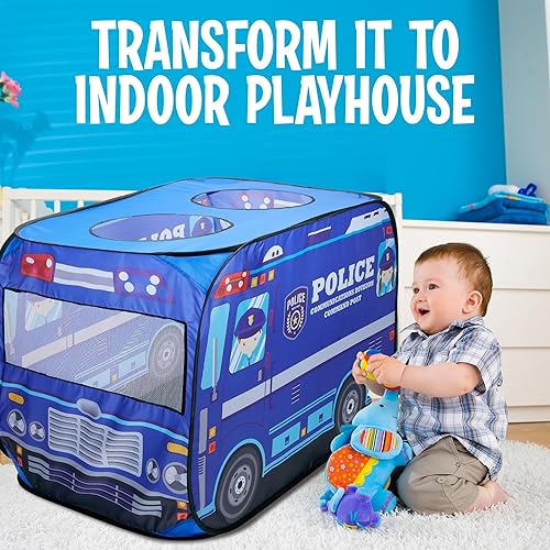 Miniatura 10 de Tienda de campaña desplegable con 3 aperturas para niños pequeños, para interiores y exteriores, tienda de campaña desplegable para niños, incluye