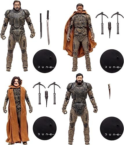 Miniatura 6 de McFarlane Toys - Duna Parte Dos Gurney Halleck Paul Atreides Chani Stilgar 4pk, Gold Label, Tienda Exclusive