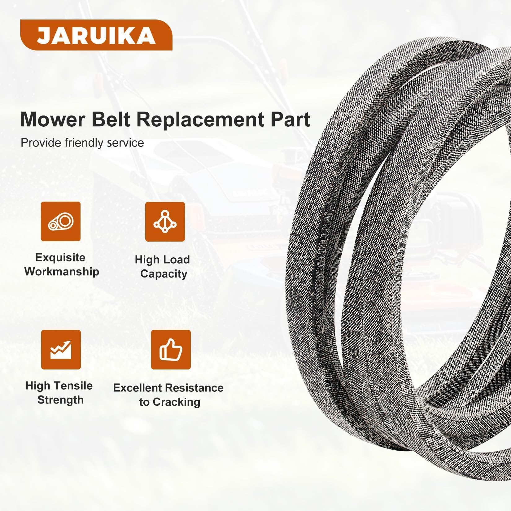 GX25628 - Correa de transmisión de repuesto para cortacésped John Deere GX25628 Z335E Z335M Z345M Z345R con cubierta de 42 pulgadas (1/2 pulgada x 118.3 pulgadas)
