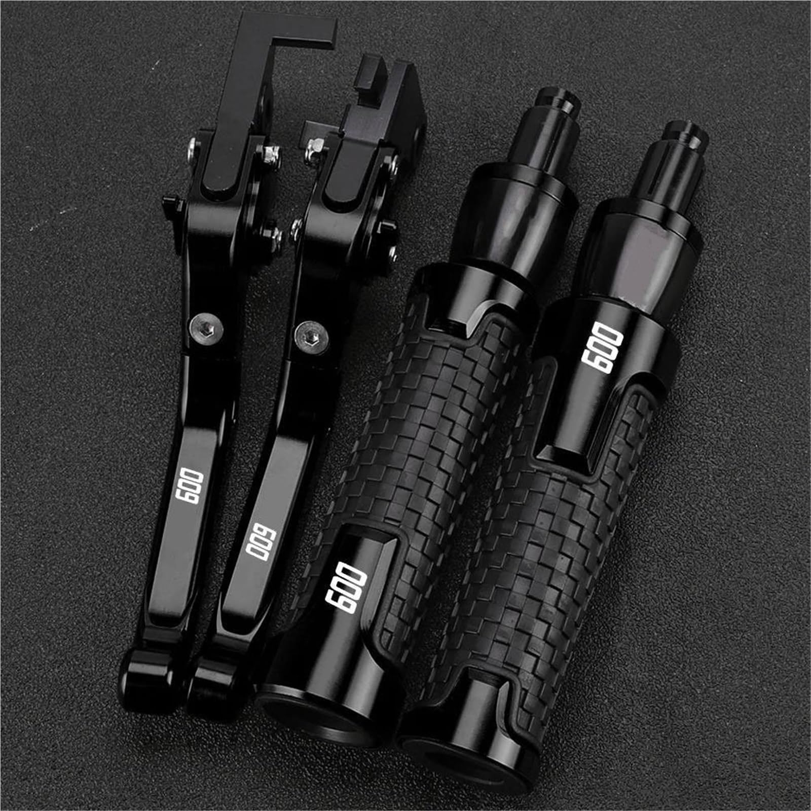 Tgvselpj Black2 Motorcycle Part Motorcycle Handle Bar Extendable Folding Brake Clutch Lever Handlebar For H-Onda Cbr600f Cbr 600F Cbr600 F 1991-2007(Black2)