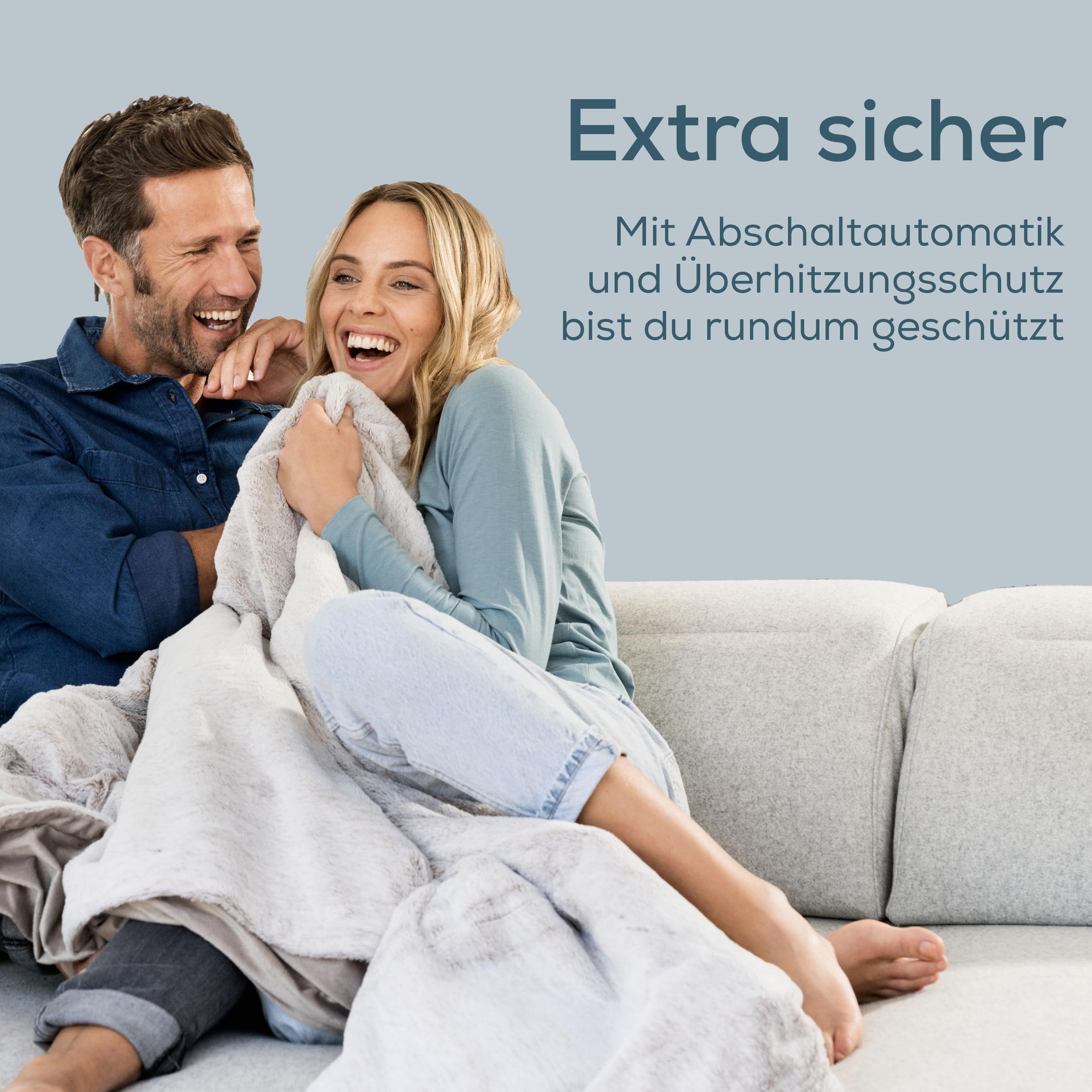 Beurer HD 75 Nordic Heizdecke, 180 x 130 cm, 6 Temperaturstufen, maschinenwaschbar, beige / braun
