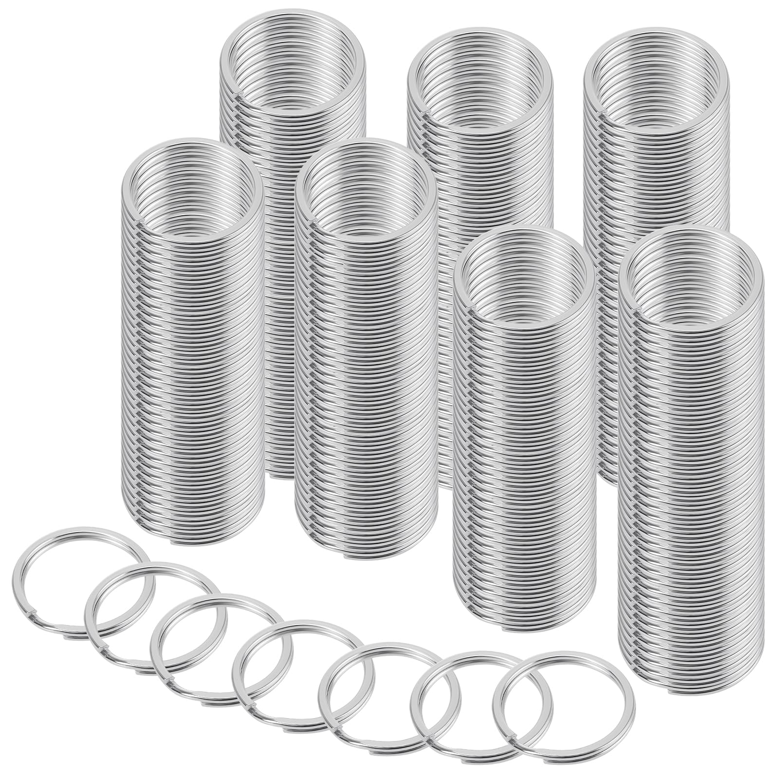 Porte-clés ronds 30mm MUKSEUT pour vos travaux manuels et loisirs créatifs à la maison en lot de 600