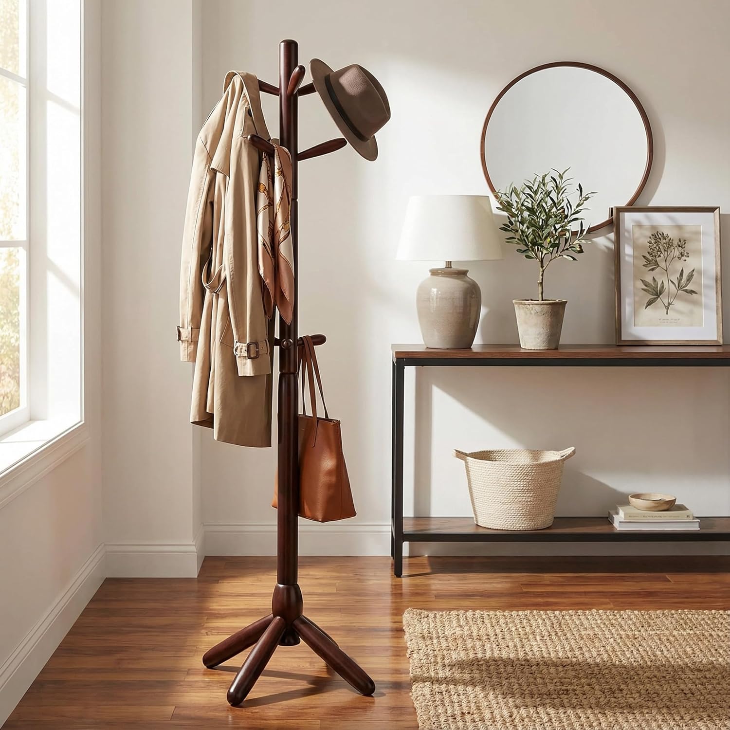 Cortesi Home Phoebe Wooden Coat Rack