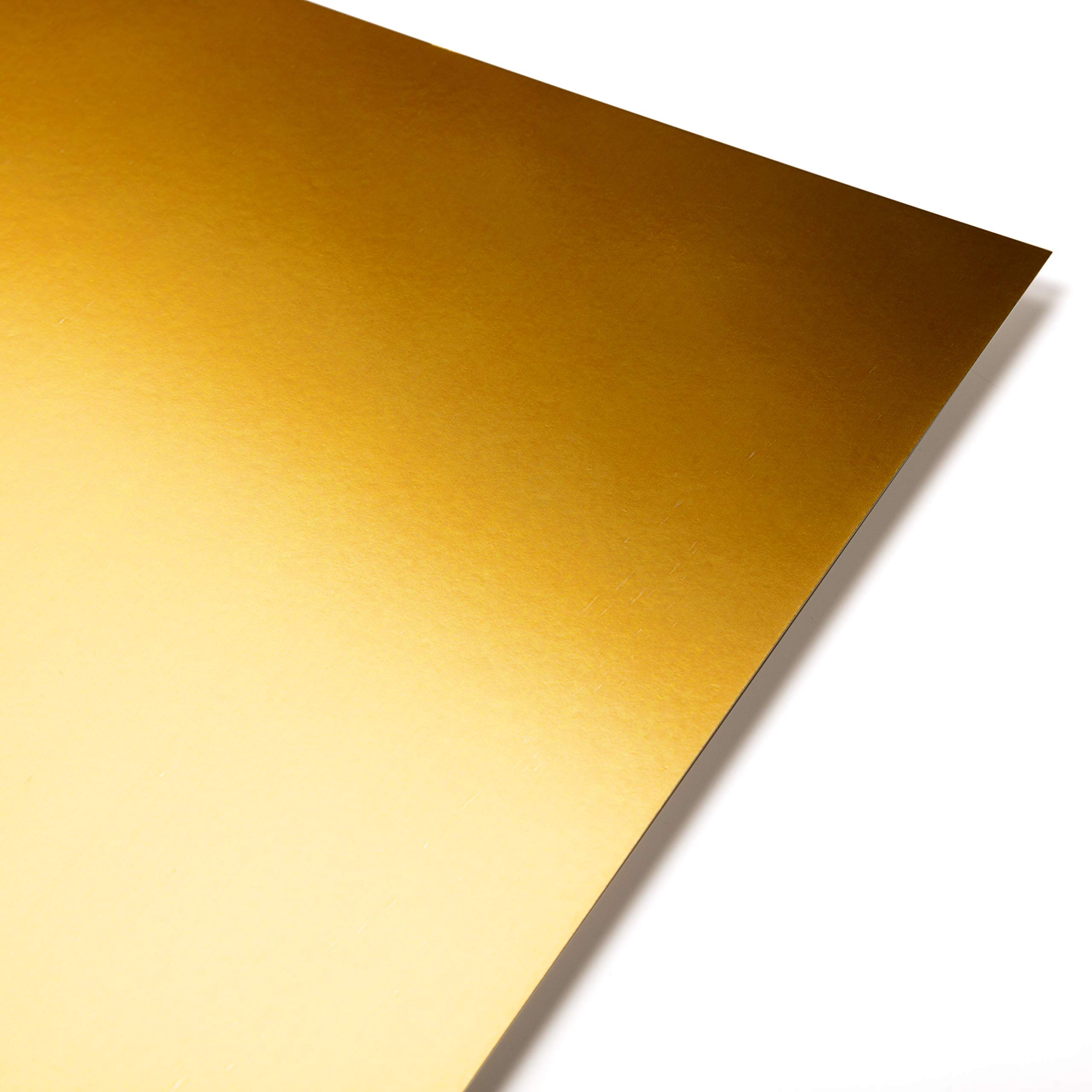 Papercutz A3 Gold Mirror Card High Gloss 250 GSM (4 Sheets) for Craft, Decorations, Card Making, Scrapbooking & Cake Topper, Durable, Coated Finish, Adhesive Friendly & Easy to Cut — image 1