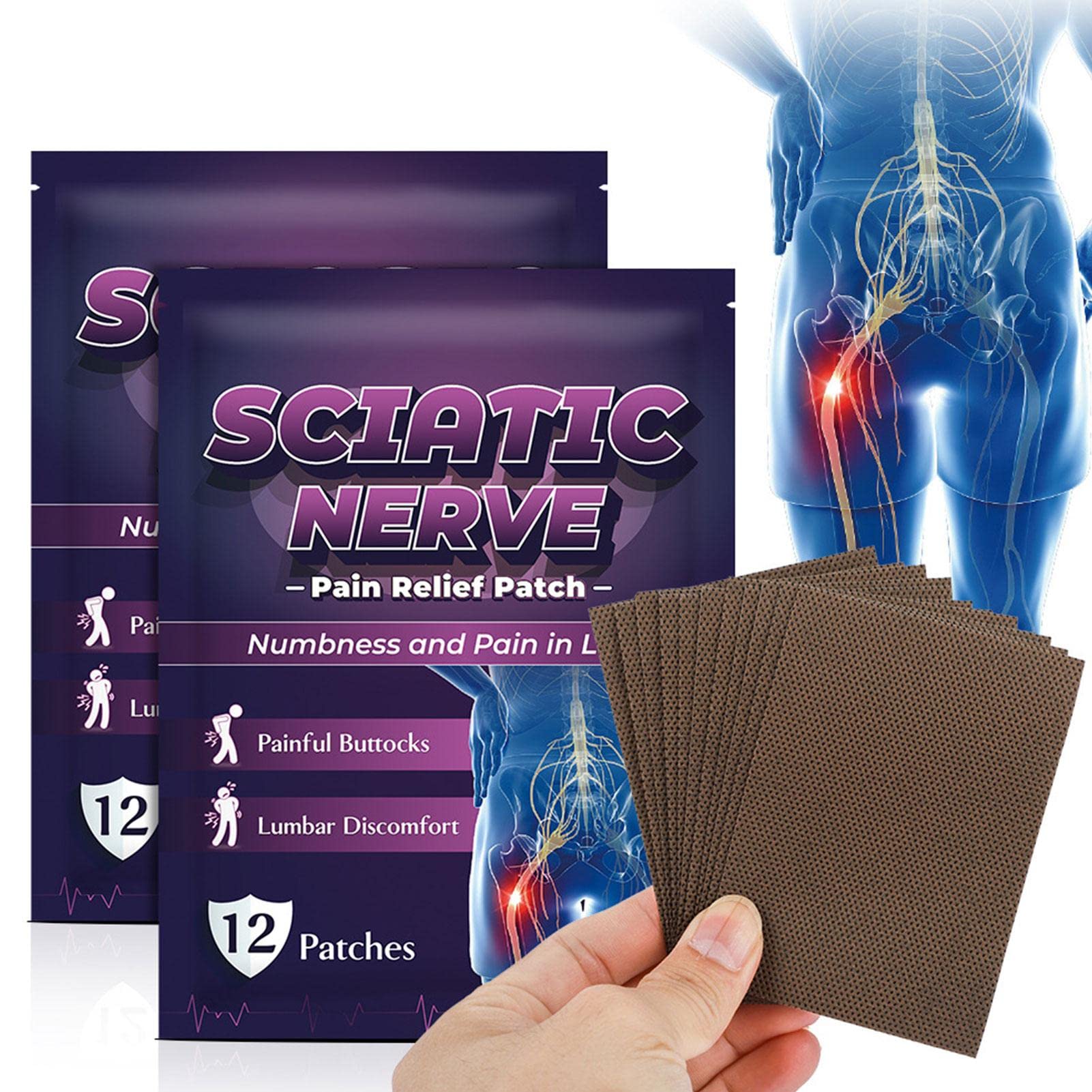 Patch Becken - Plâtre pour les nerfs pelviens, relaxant et nettoyage pour les muscles et les os, Support | Patch de soins pelviens pour nerfs pelviens