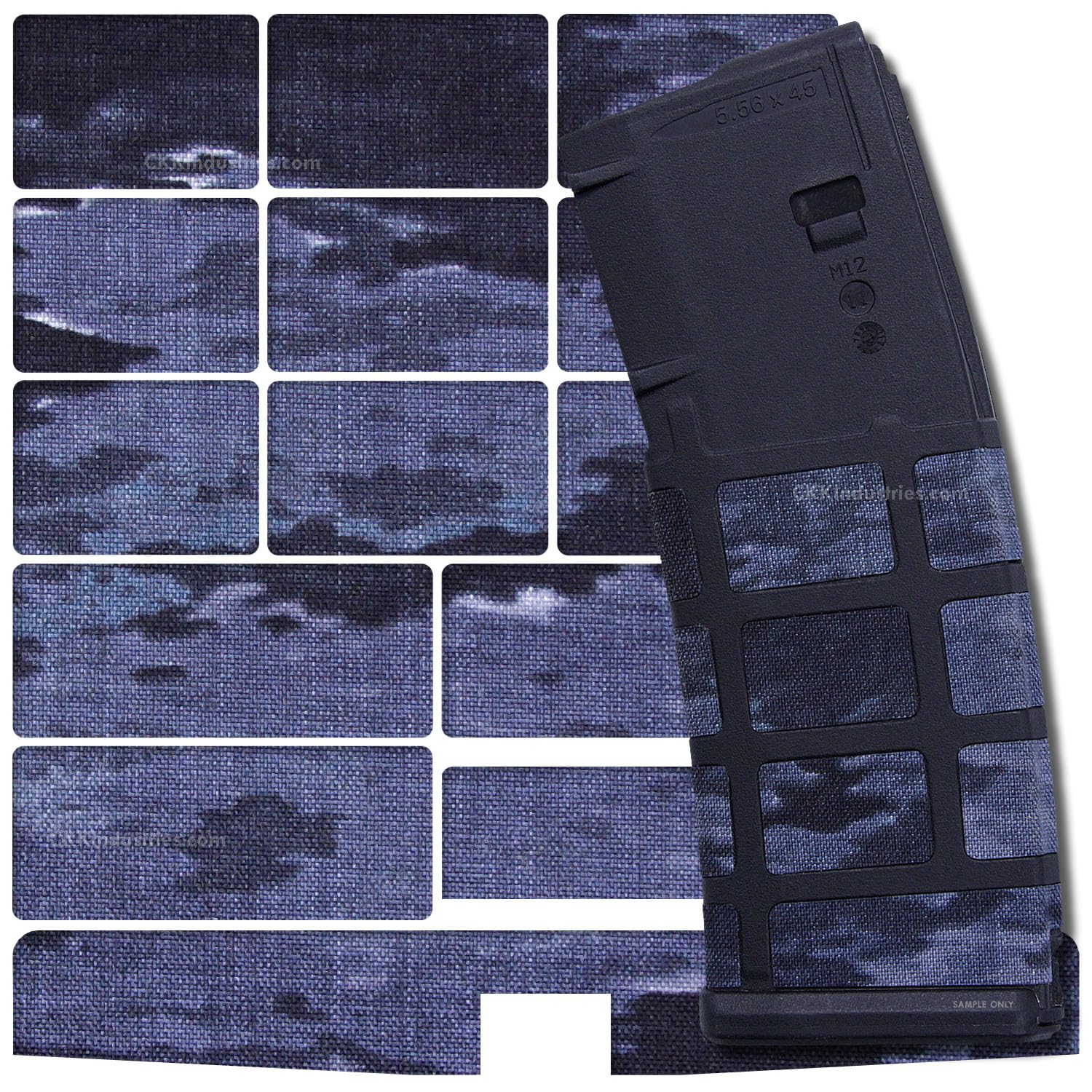 HolsterSmithEDC Wrap - PMAG Magazine Wrap - Cordura & Polyester Oxford Fabric - Adhesive Fabric Wrap for PMAG Magazines - PMAG Grip Enhancement Fillers