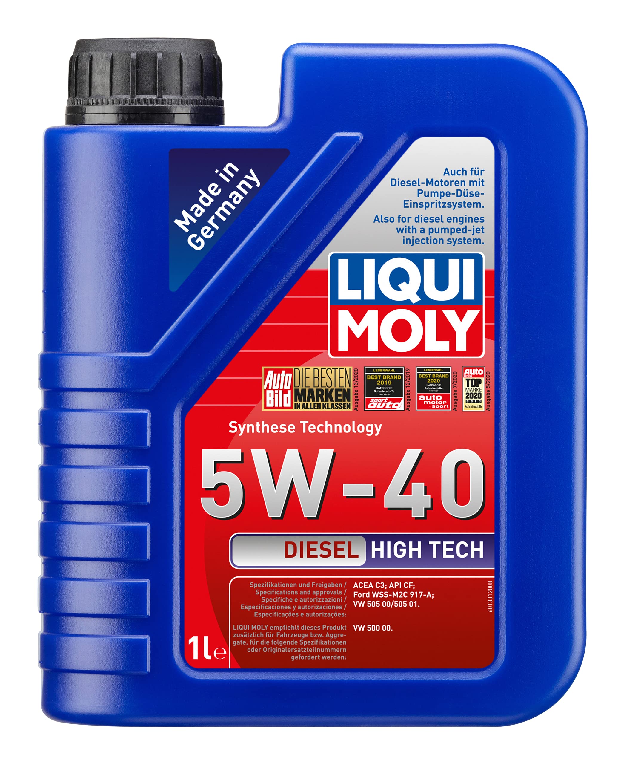Liqui Moly Diesel High Tech 5W-40 1 Litre Otomotiv Bakım Ürünü