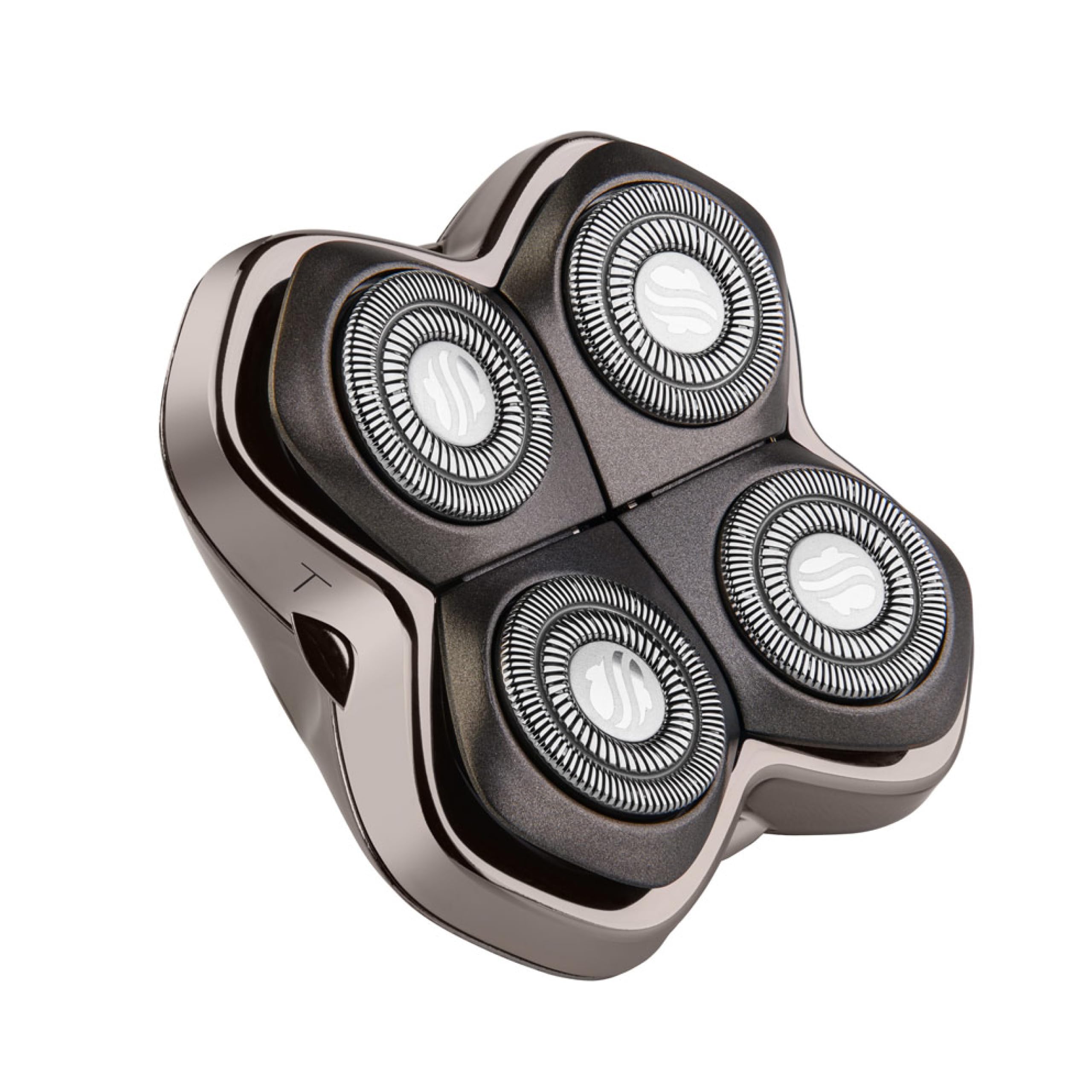 Baron 4 Head Replacement Blade: For Bald Head shaver, Waterproof, No Nicks, Stainless Steel, Easy Cleaning, Suitable For Sensitive Skin, Black