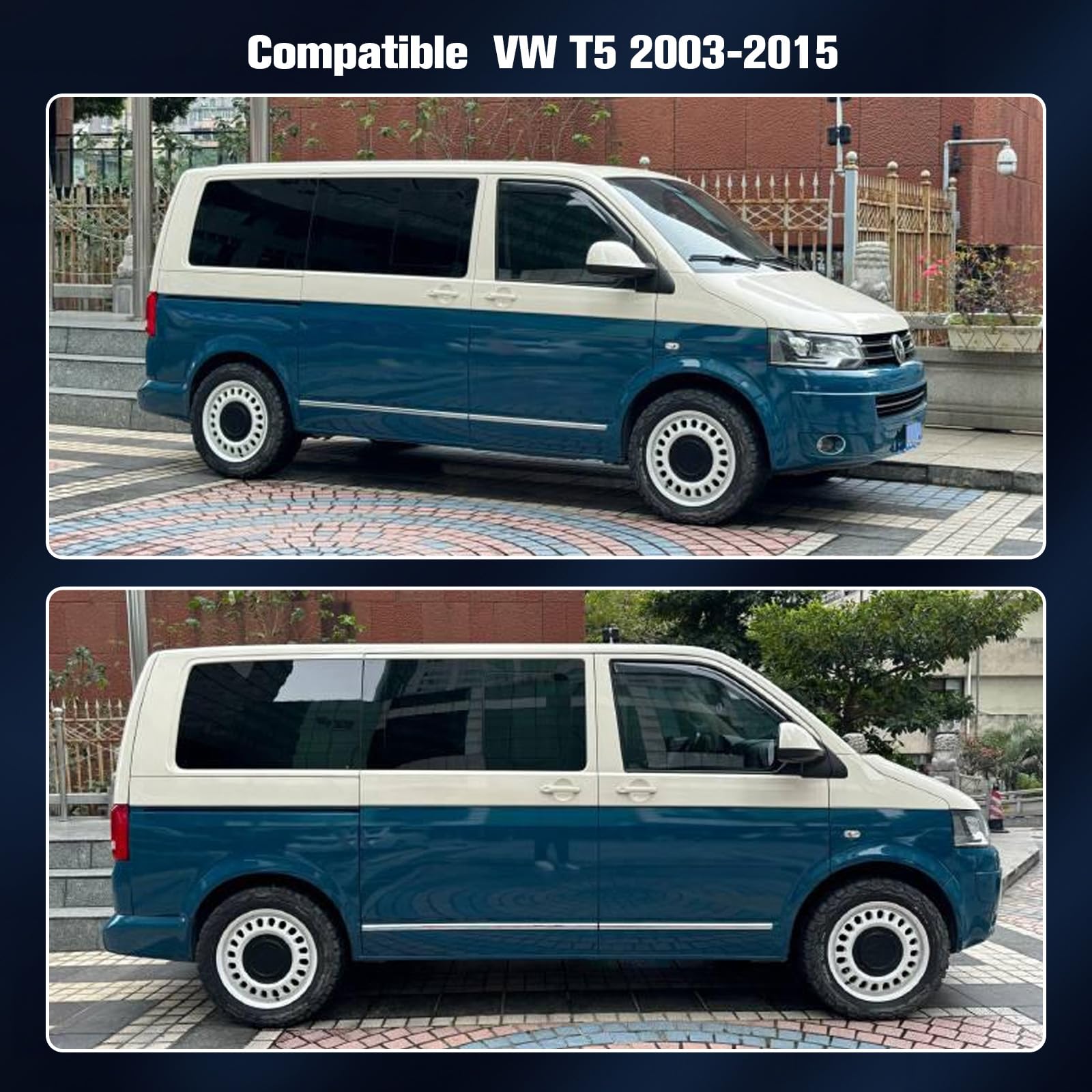 Windschutzscheibenabdeckung für VW T5 03-15 Premium 2-lagige Baumwolle mit Magnetunterlage UV-Reflexion Ganzjährigen Schutz