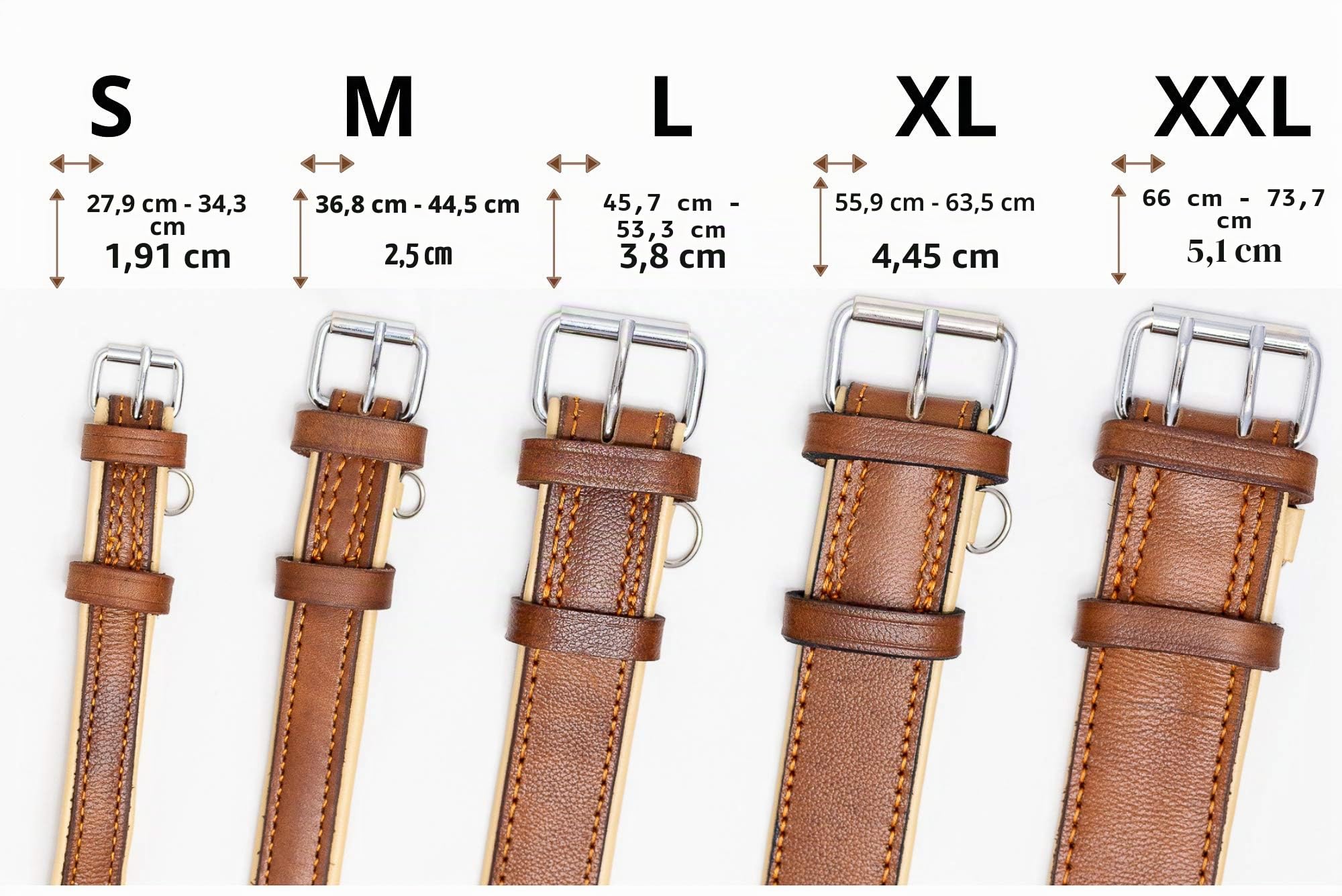 Riparo K-9 Collier pour Chien Robuste rembourré et réglable en Cuir véritable (Fil Noir/Orange, M: 2,5 cm de Large pour 36,8 cm - 44,5 cm de Cou)
