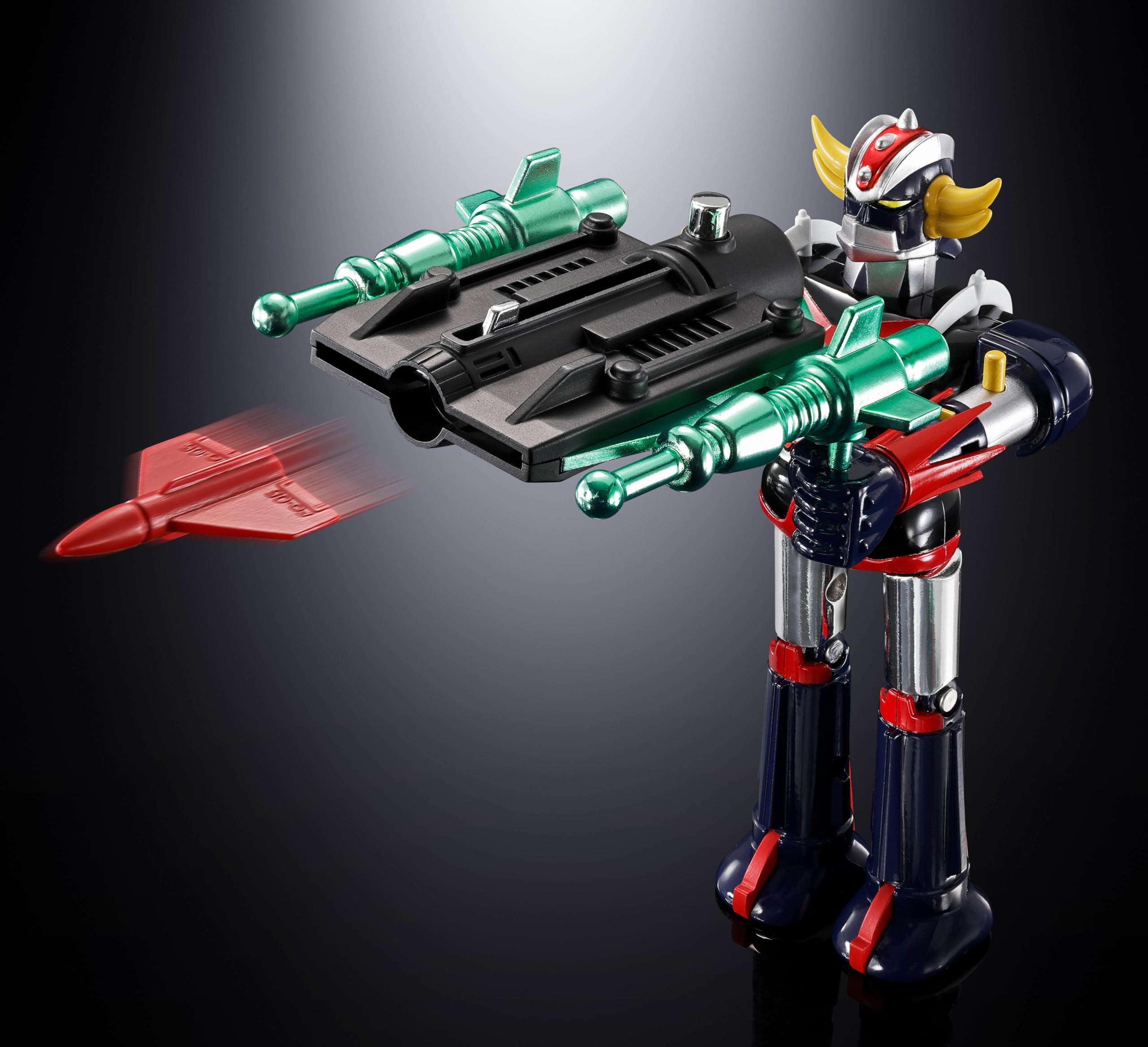 TAMASHII NATIONS Chogokin UFO Robo Glendazer Deluxe Glendizer & UFO Spazer, circa 135 e 120 mm, figura di azione pre-verniciata in ABS e PE