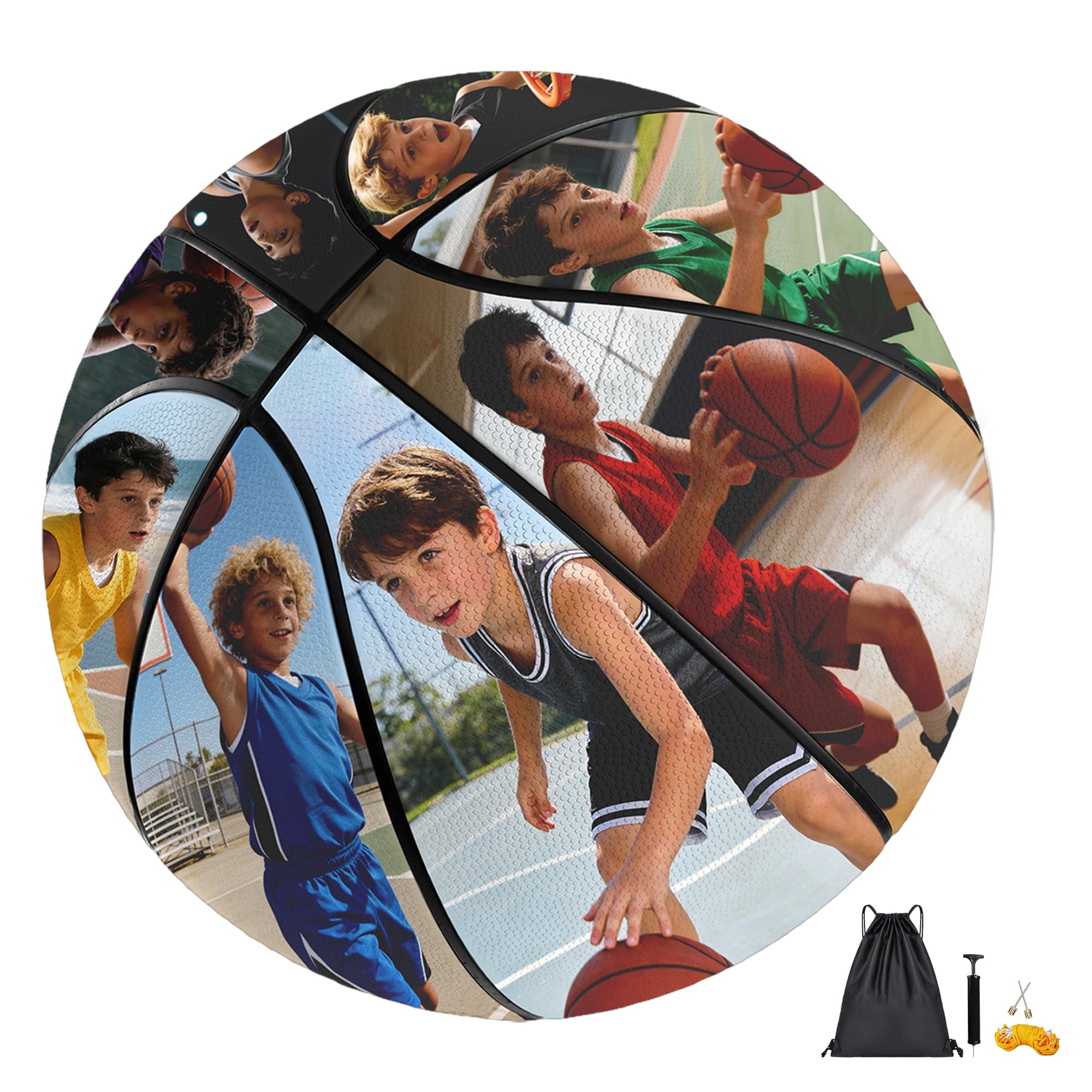 WERWAES Personalised Basketball Customised with Name and Photo, Available in Size 7 (29.5") and Size 5 (27.5") - Ideal Birthday, Senior Night Gift for Friends, Coaches & Teams