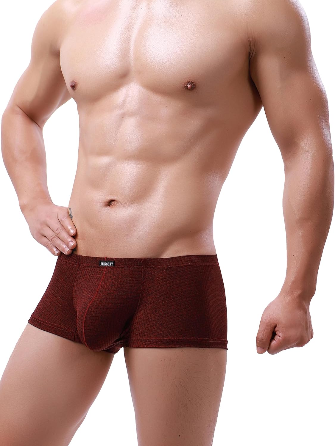 iKingsky Men's Bulge Boxer Briefs U-Hance Pouch Mens Stretch Underwear Sexy Breathable Under Panties - Image 7