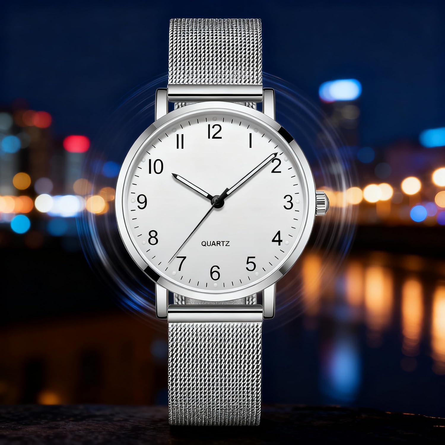 Women Round Watches Rose Gold case Stylish Quartz Pointer Design, Specially Designed for Ladies' Wrist Watches - Image 6