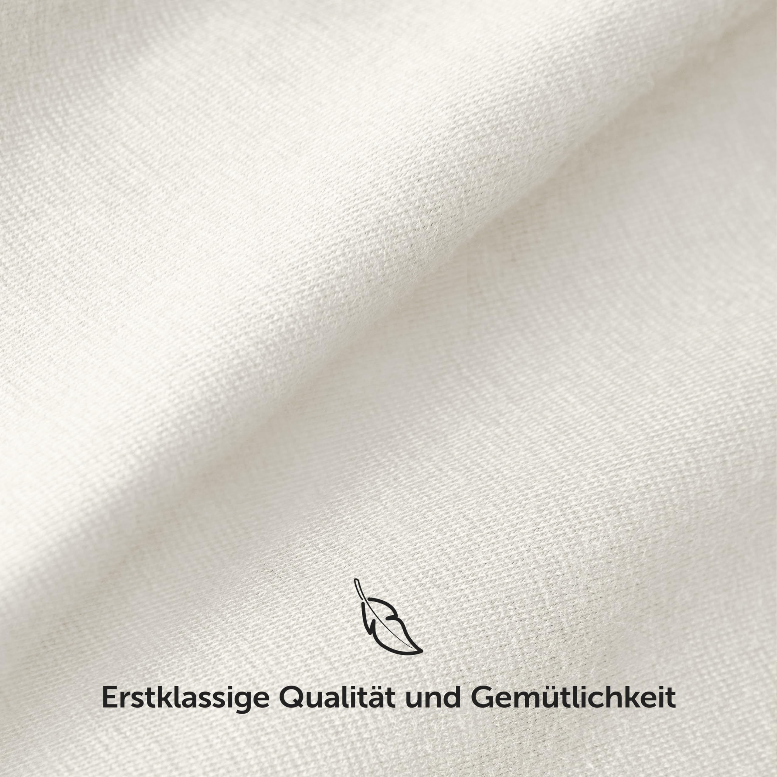 Blumtal® Luxus Spannbettlaken 180x200cm - 200x220cm für Boxspringbetten/Wasserbetten - Oeko-TEX zertifizierte Spannbettlaken 180x200 / 200x200 / 200x220 - Spannbetttuch 200x200 - Ivory Elfenbein