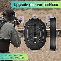 Vista 7 de PROHEAR GEP07 - Almohadillas de gel para las orejeras digitales FireMax y Recon de Walker, reducción de ruido mejorada, comodidad durante todo