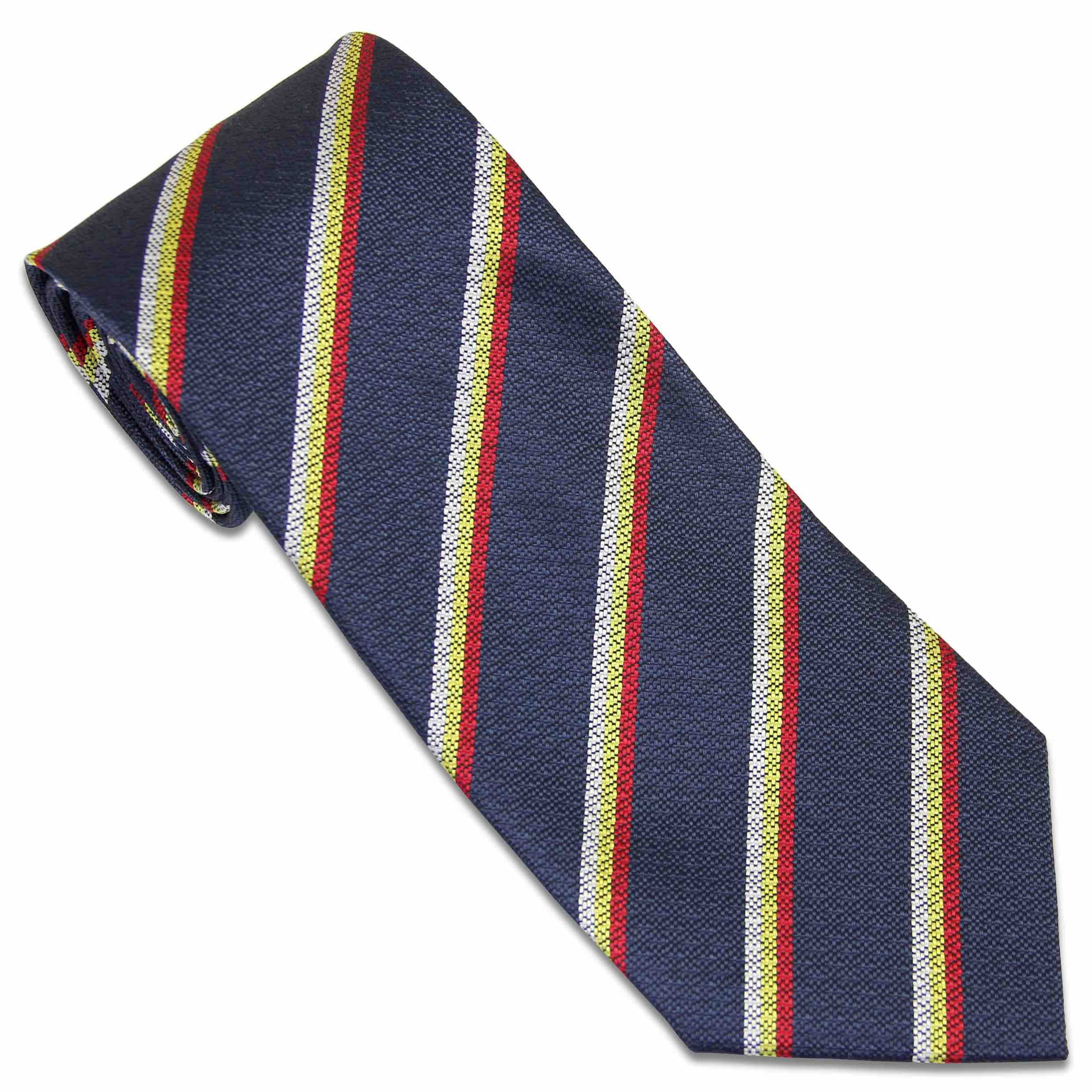 The Regimental Shop Men's Blue/Red/Yellow/White The Regital Shop Royal Scots Dragoon Guards Tie (Polyester Non Crease)