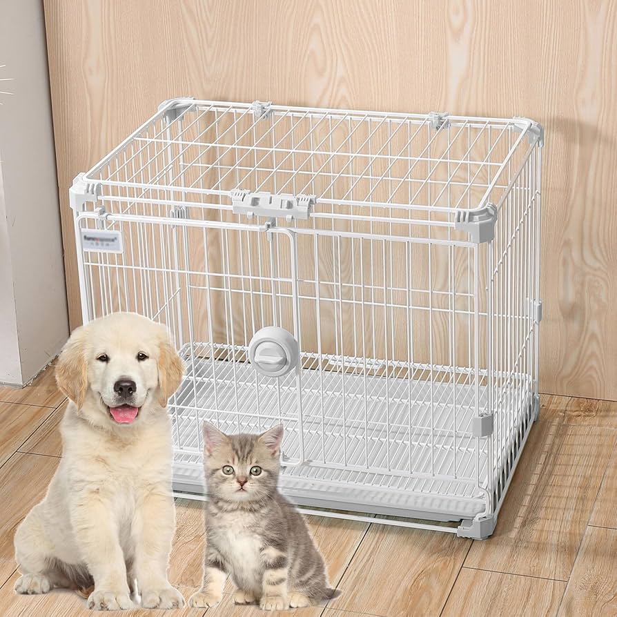 Amazon | 犬用ケージ ペットケージ 猫用ケージ 簡単に組み立て