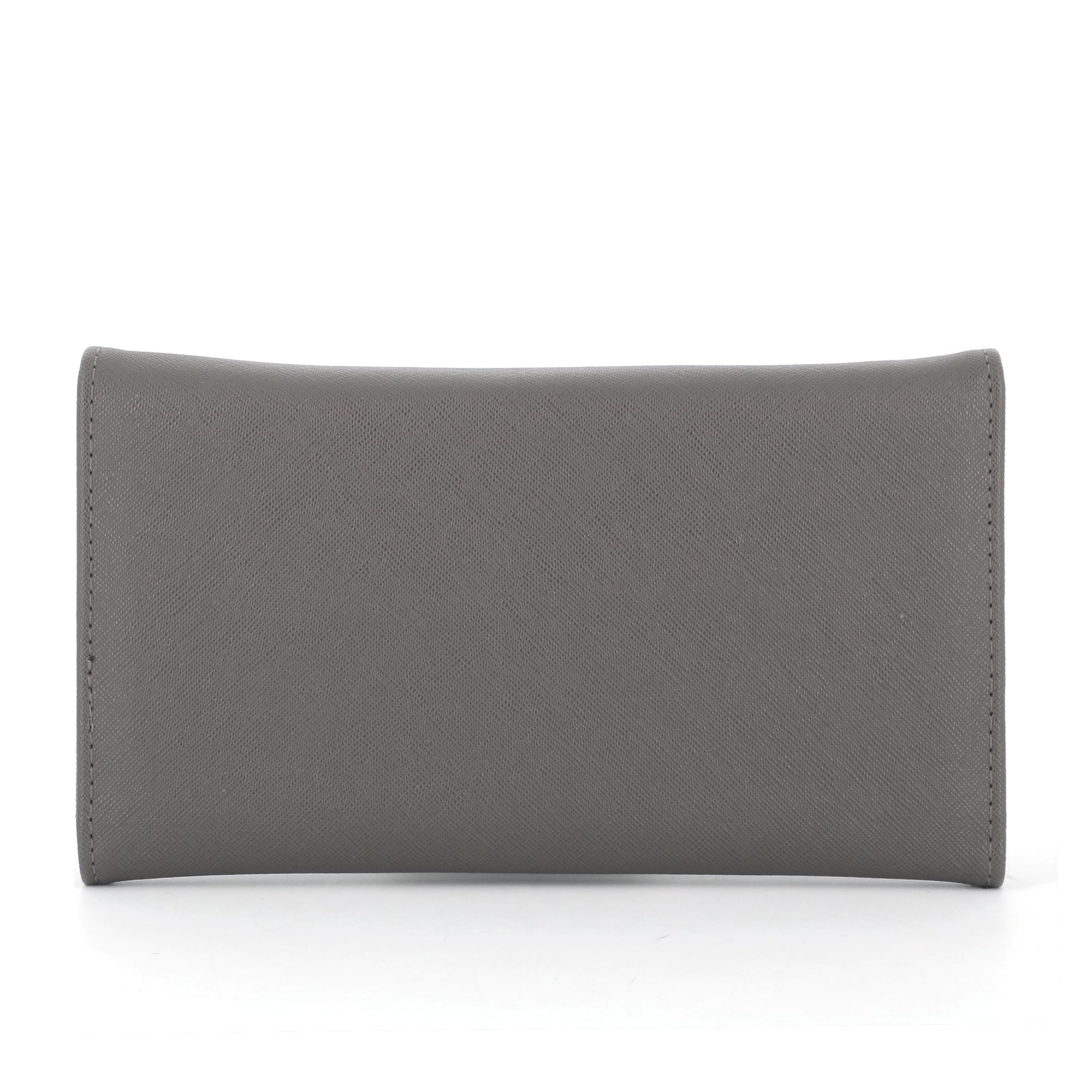flora & co Portefeuille Femme Rabat Tout-en-Un - Porte-chéquier avec Porte-Cartes et Monnaie 3 en 1 - Compagnon Zippé 3 Volets Grande Capacité Fourre-Tout - Original Mode Tendance - Taupe Foncé